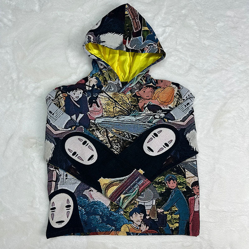 Sweat à capuche Anime Miyazaki Hayao-TAPISSERIE
