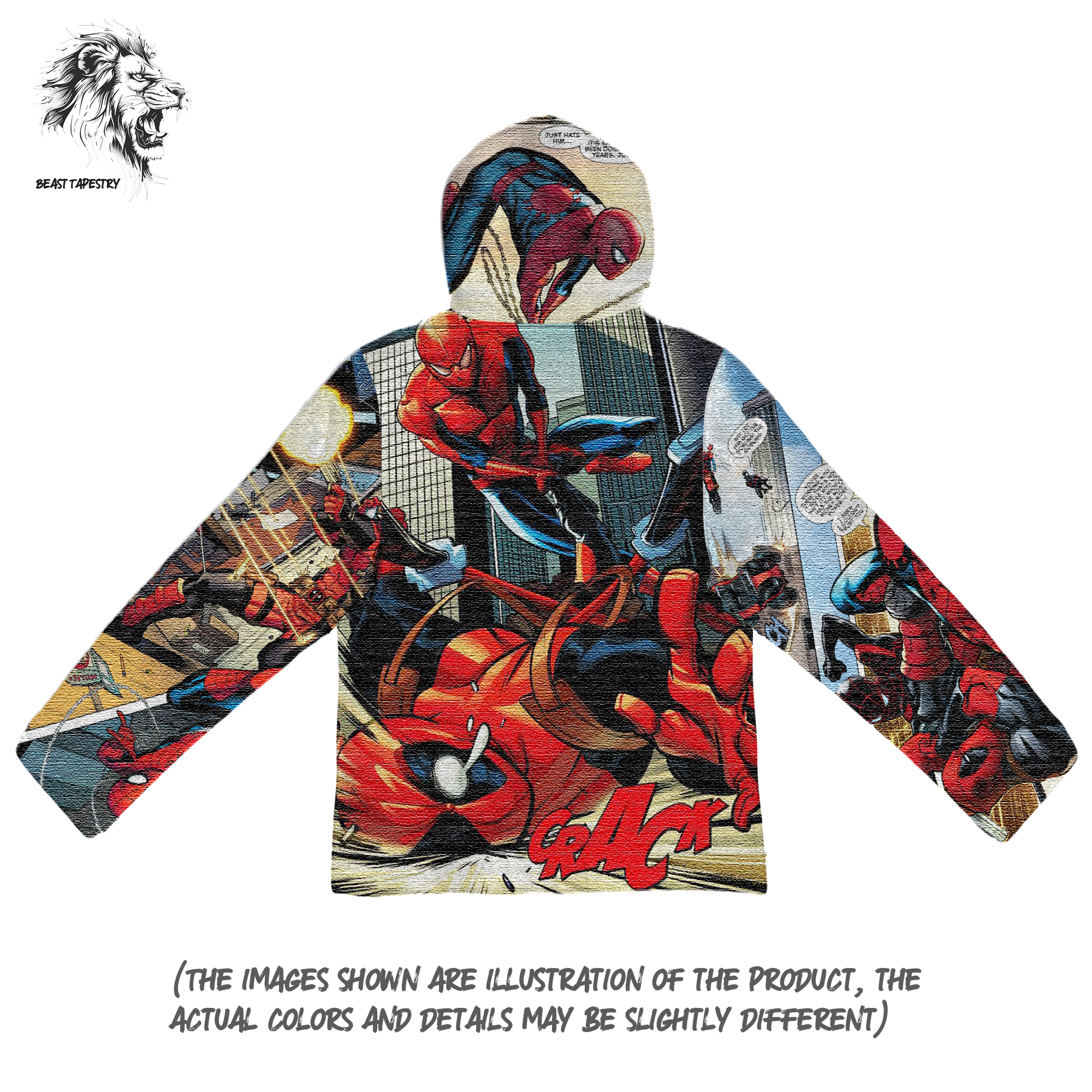 Sweat à capuche Spider-Man & Deadpool-TAPESTRY (Prévente)