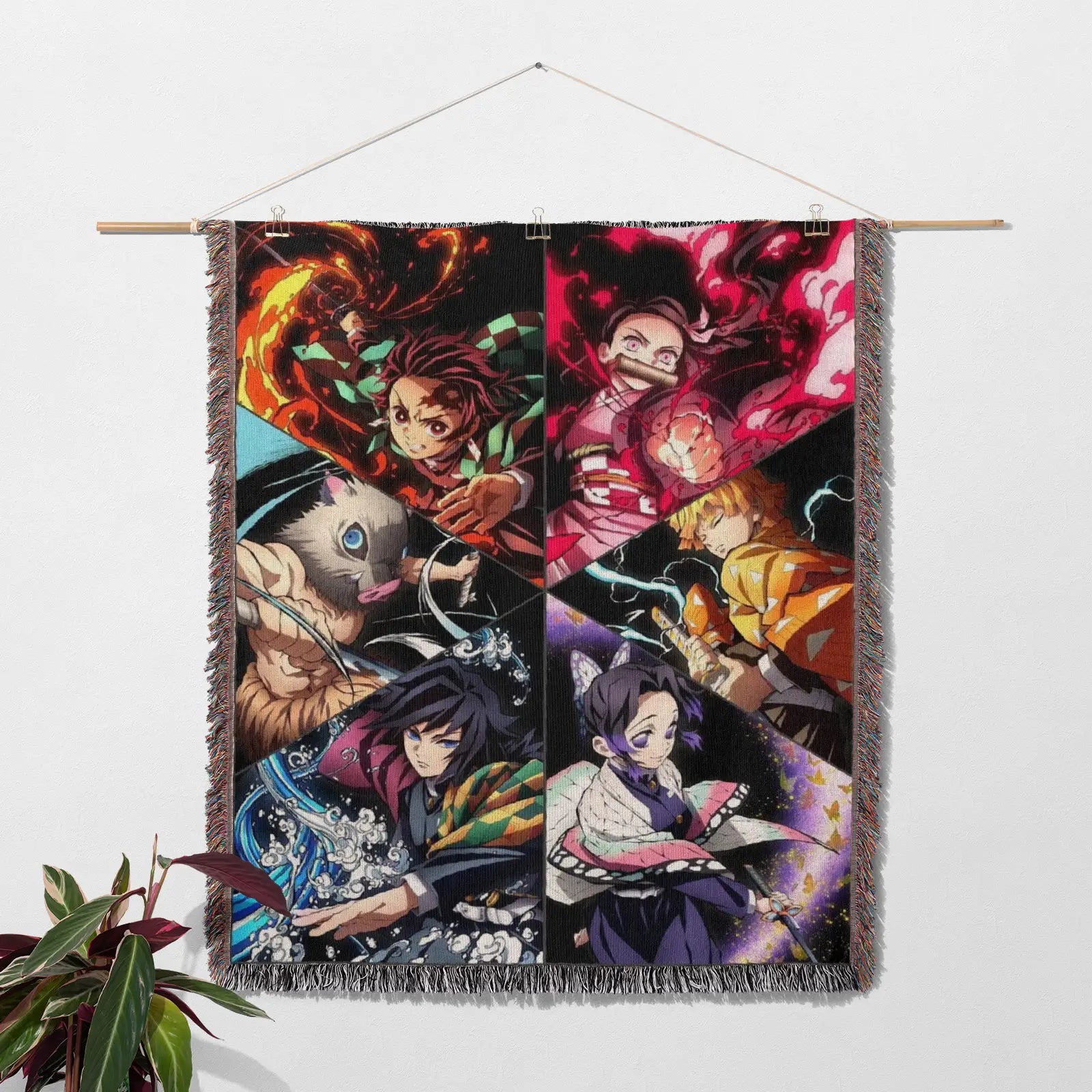Demon Slayer Jump Comic Poster Woven Throw Blanket Tapestry – Personality Anime Room Decor Gift-VIII