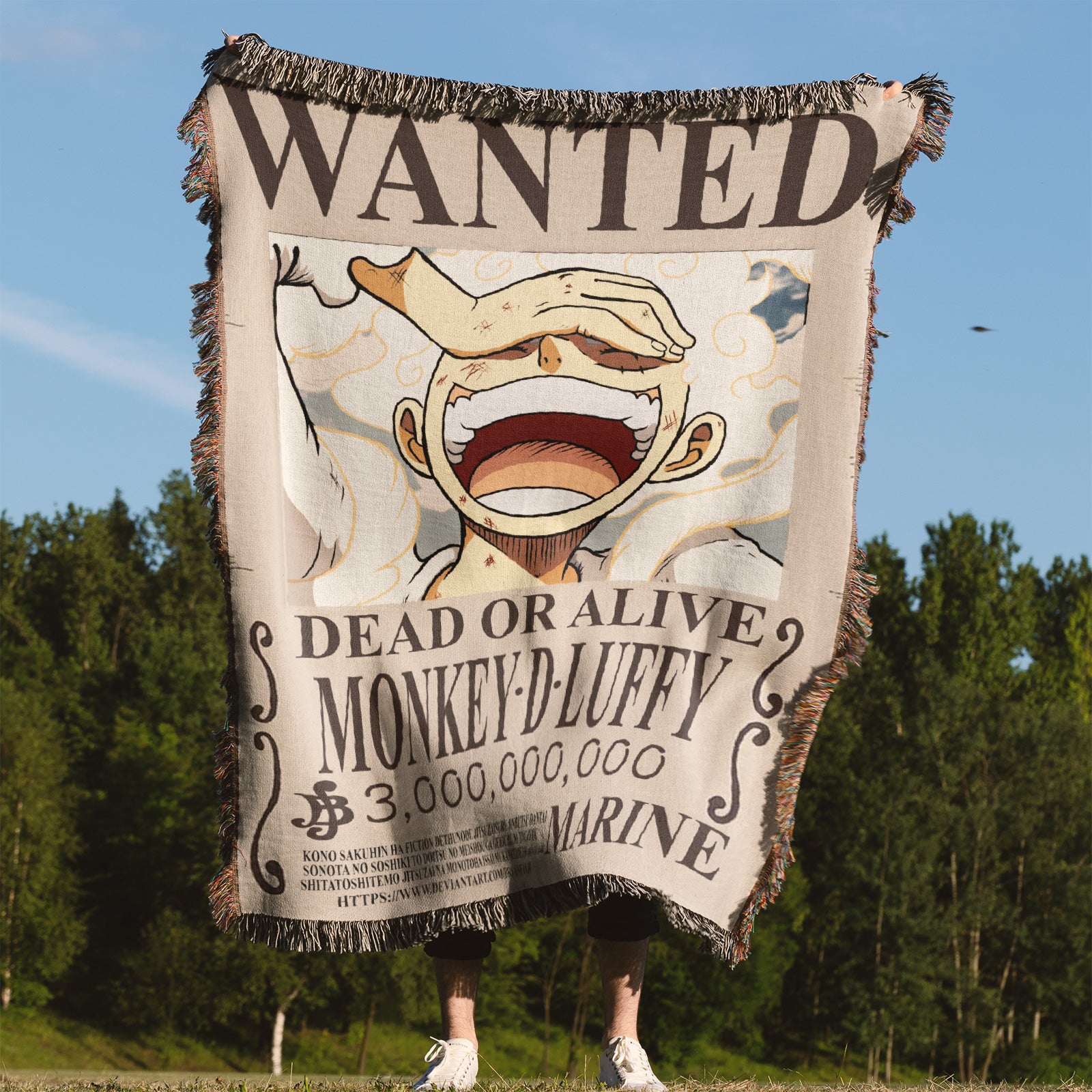 Tapisserie de couverture tissée une pièce – Personnalité Anime Room Decor Gift-VII