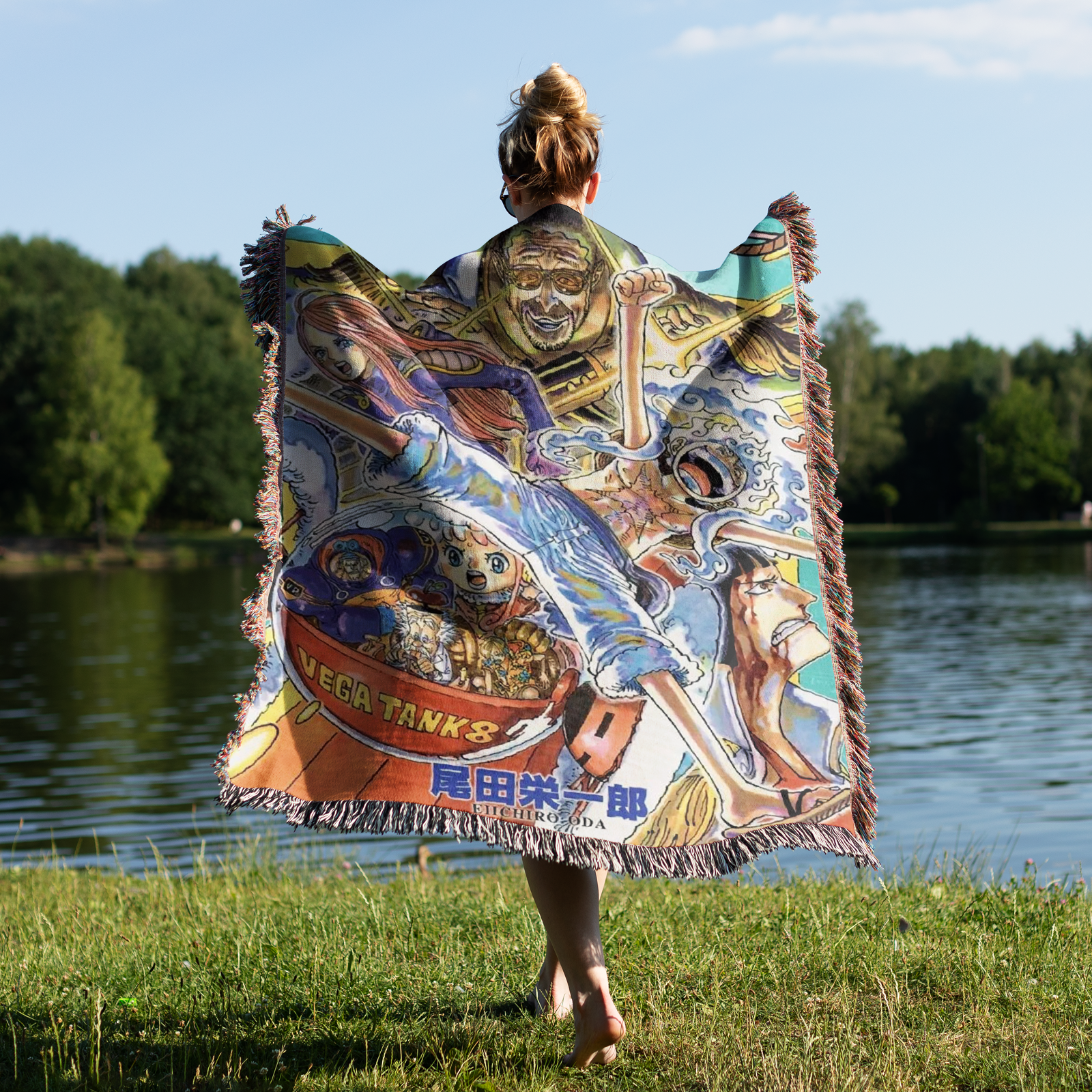 Tapisserie de couverture tissée une pièce – Personnalité Anime Room Decor Gift-VII