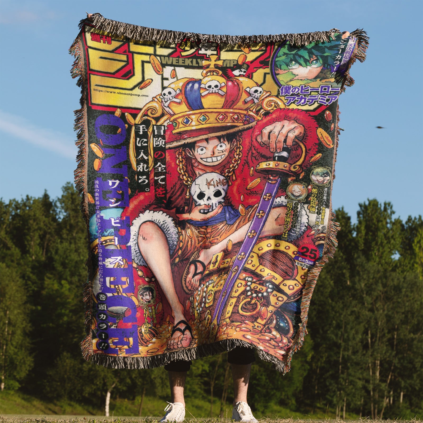 Tapisserie de couverture tissée une pièce – Personnalité Anime Room Decor Gift-VII