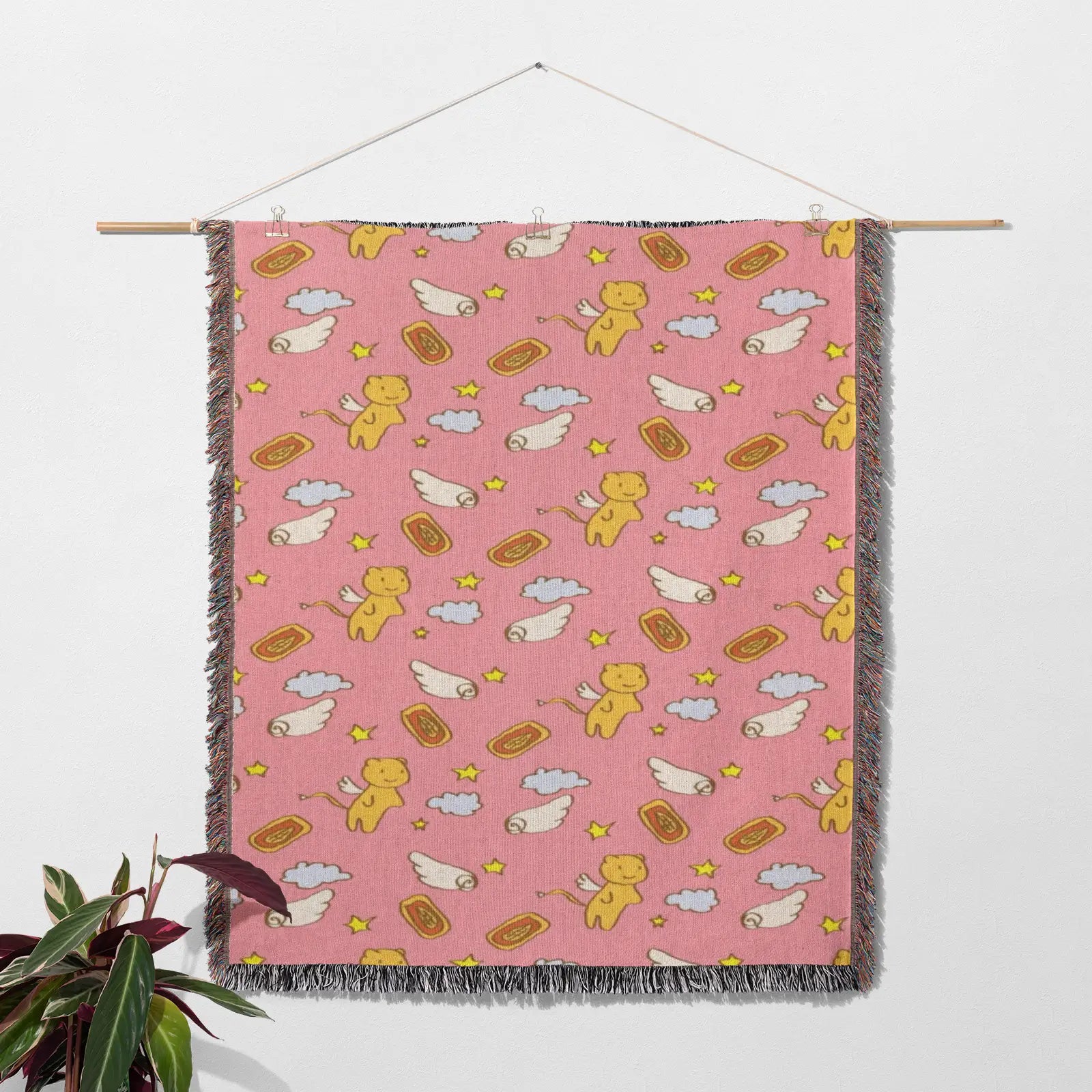 Cardcaptor Sakura Woven Throw Blanket Tapestry – Personality Anime Room Decor Gift-I