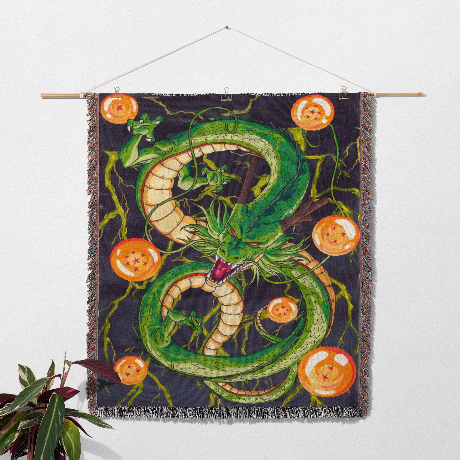 Dragon Ball Woven Throw Blanket Tapestry – Personality Anime Room Decor Gift-VIII