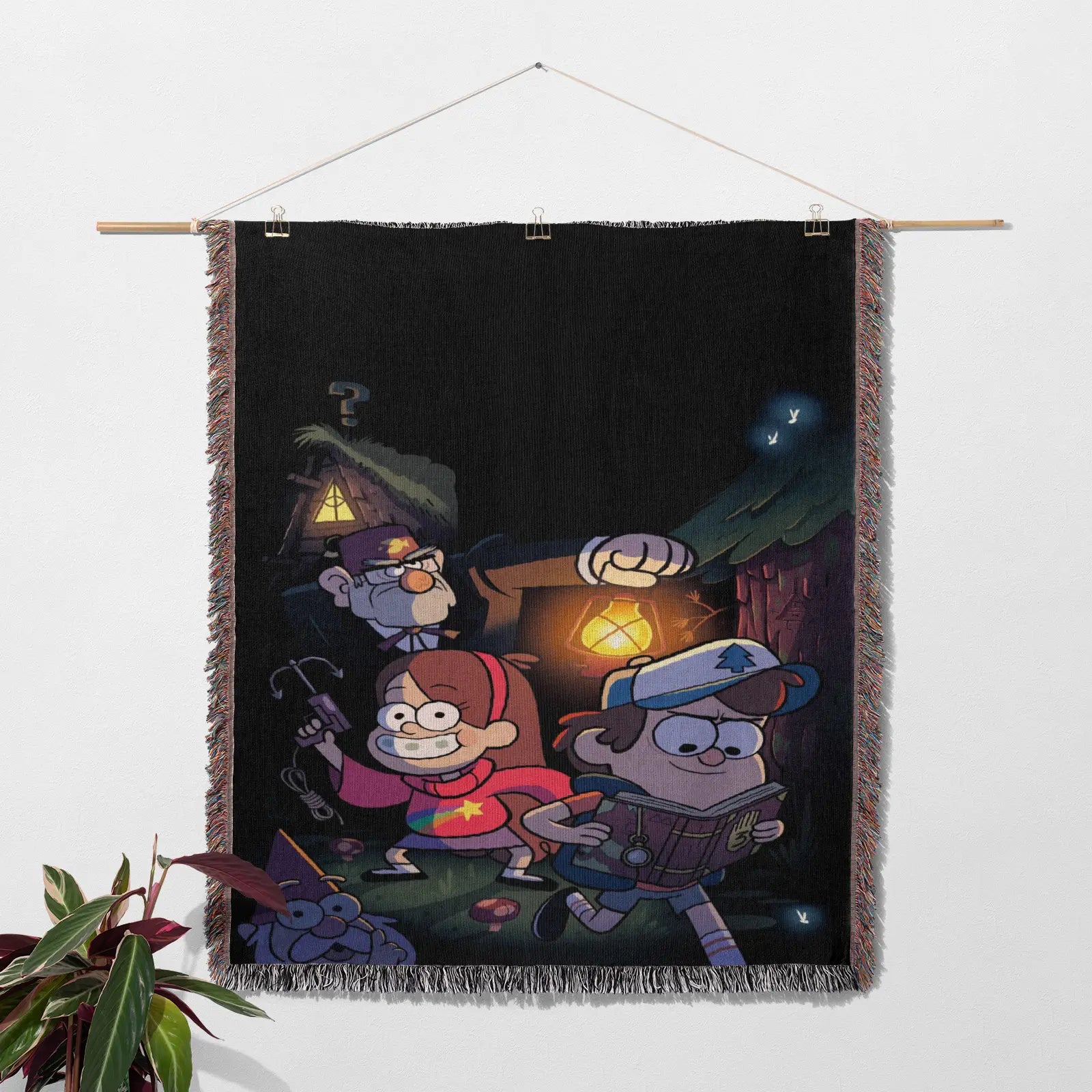 Gravity Falls Woven Throw Blanket Tapestry – Personality Cartooon Room Decor Gift-II