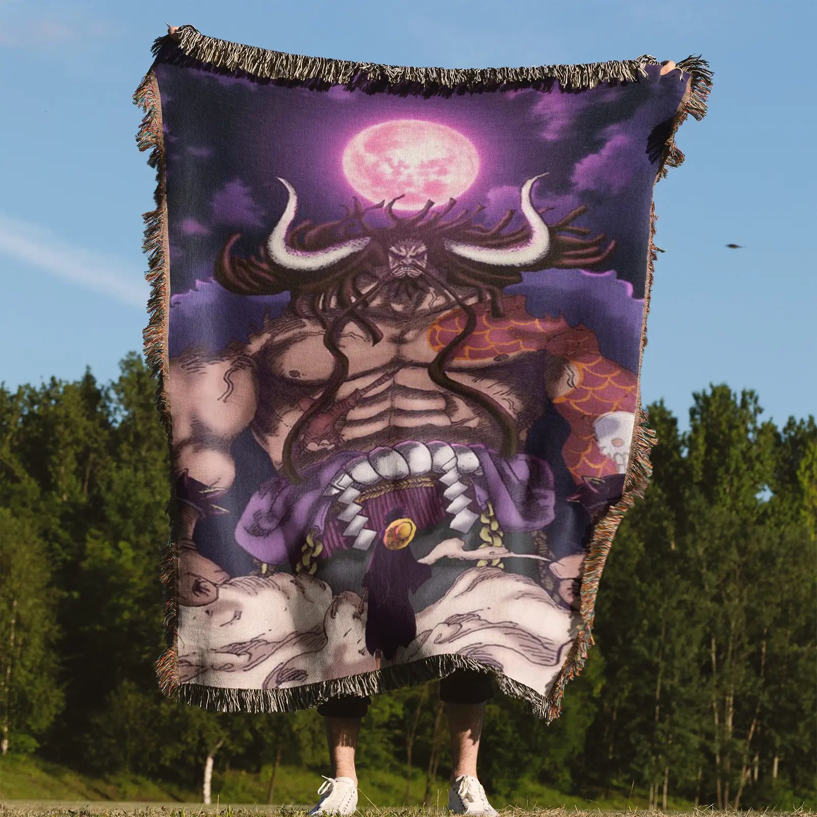 Tapisserie de couverture tissée une pièce – Personnalité Anime Room Decor Gift-VII