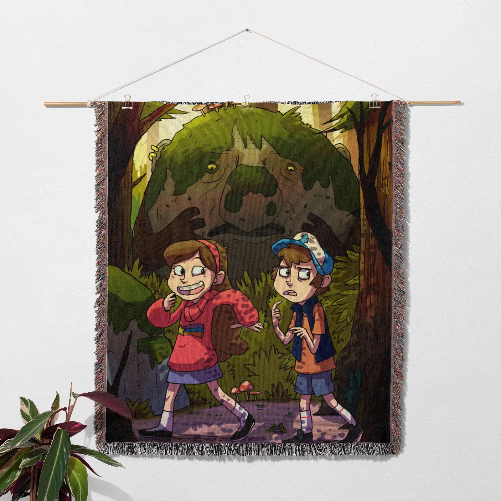 Gravity Falls Woven Throw Blanket Tapestry – Personality Cartooon Room Decor Gift-III
