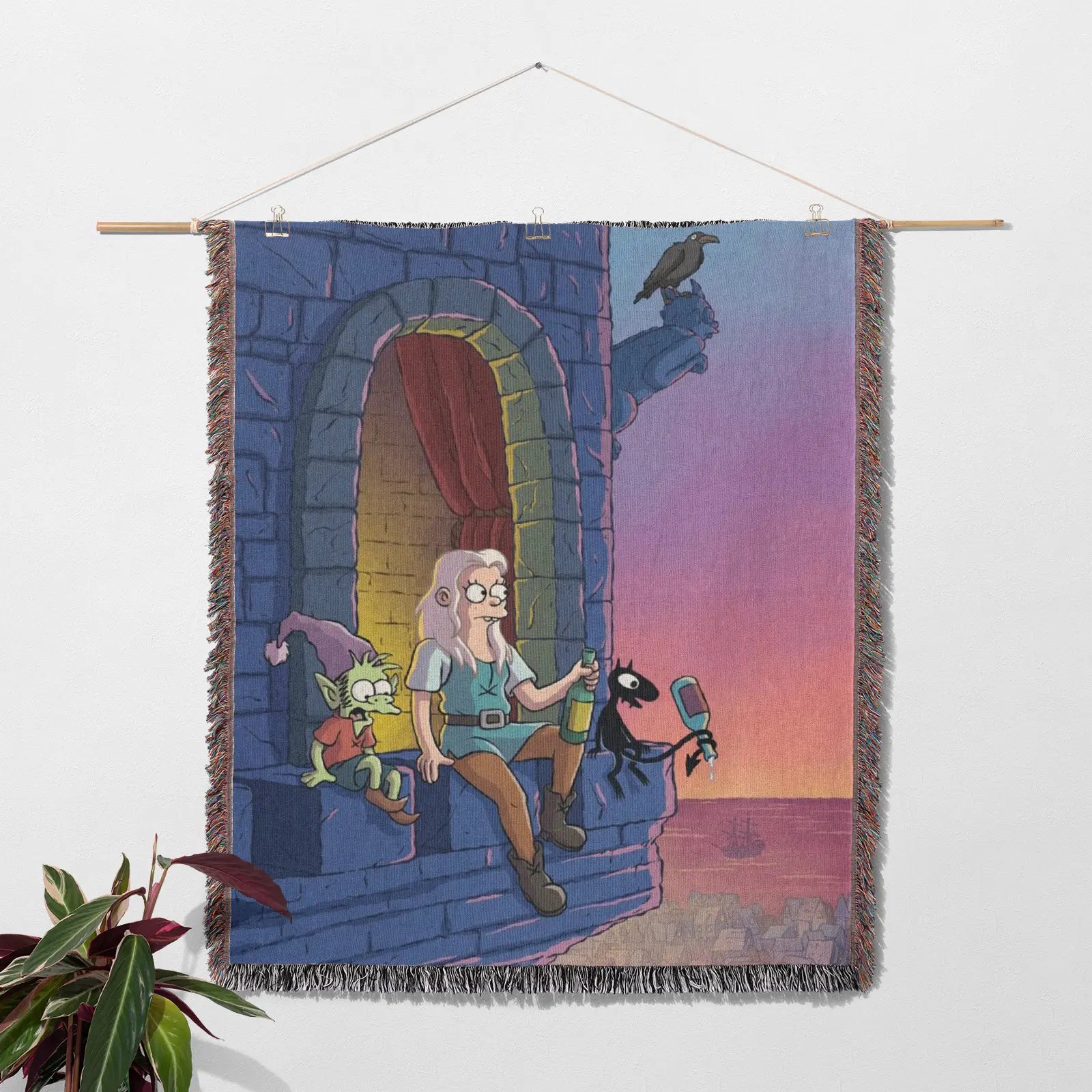 Rick and Morty Woven Throw Blanket Tapestry – Personality Cartooon Room Decor Gift-IV