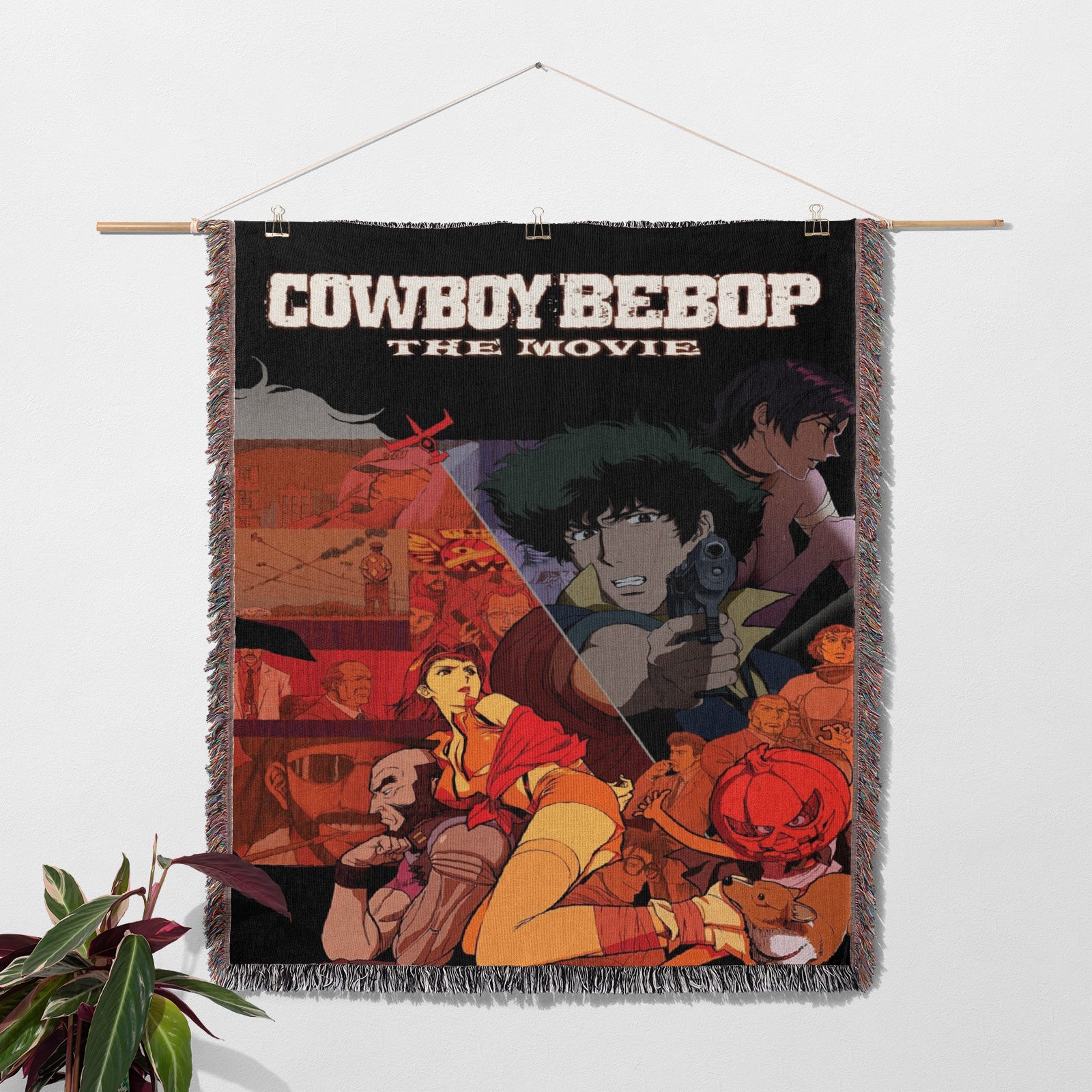 Cowboy Bebop Woven Throw Blanket Tapestry – Personality Anime Room Decor Gift-II