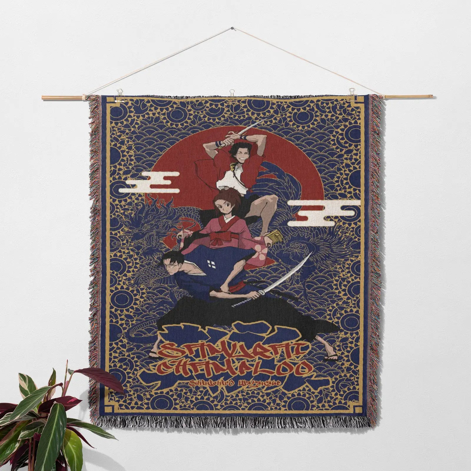 Tapisserie de couverture tissée une pièce – Cadeau de décoration de chambre d'anime de personnalité-Ⅰ