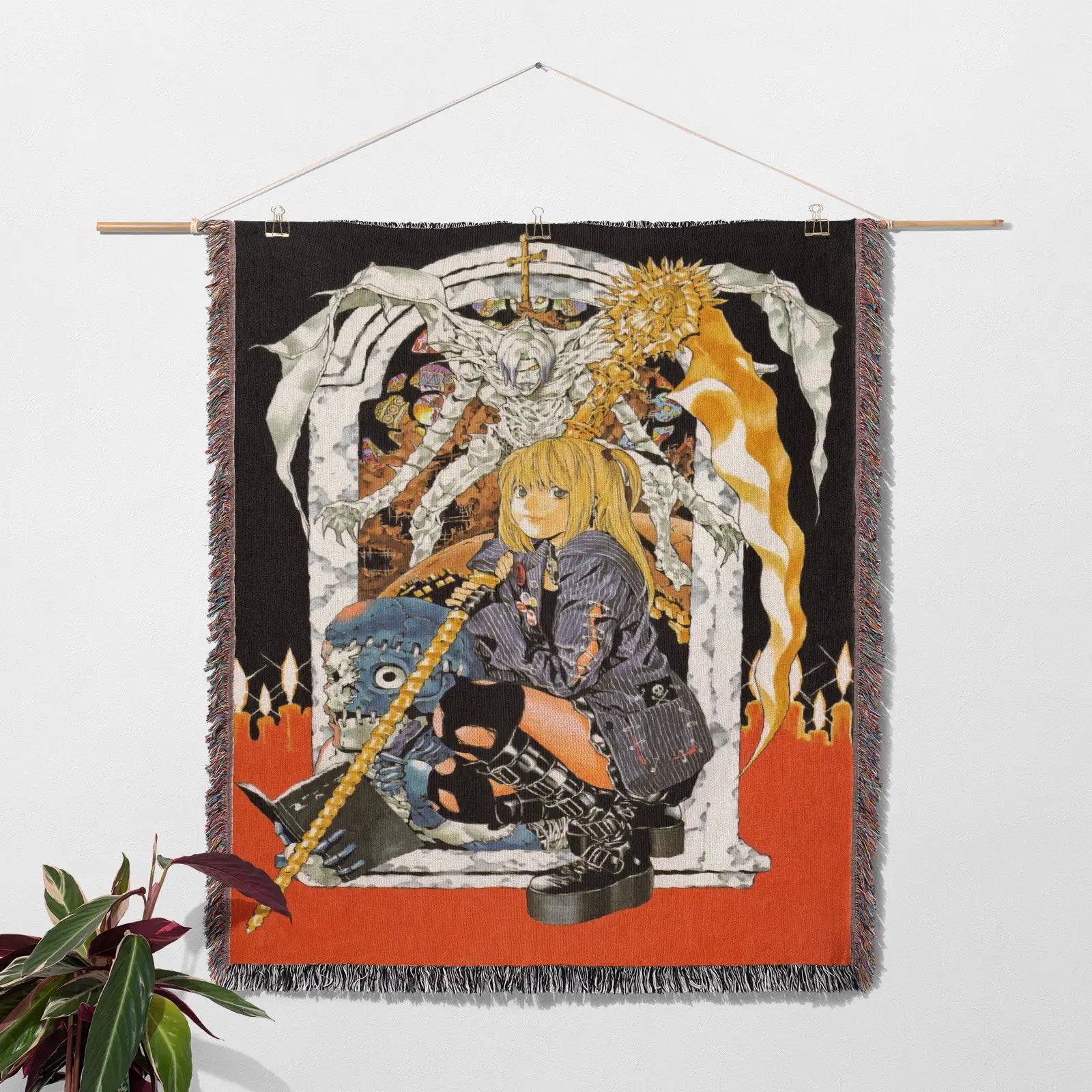 Death Note Woven Throw Blanket Tapestry – Personality Anime Room Decor Gift-IV