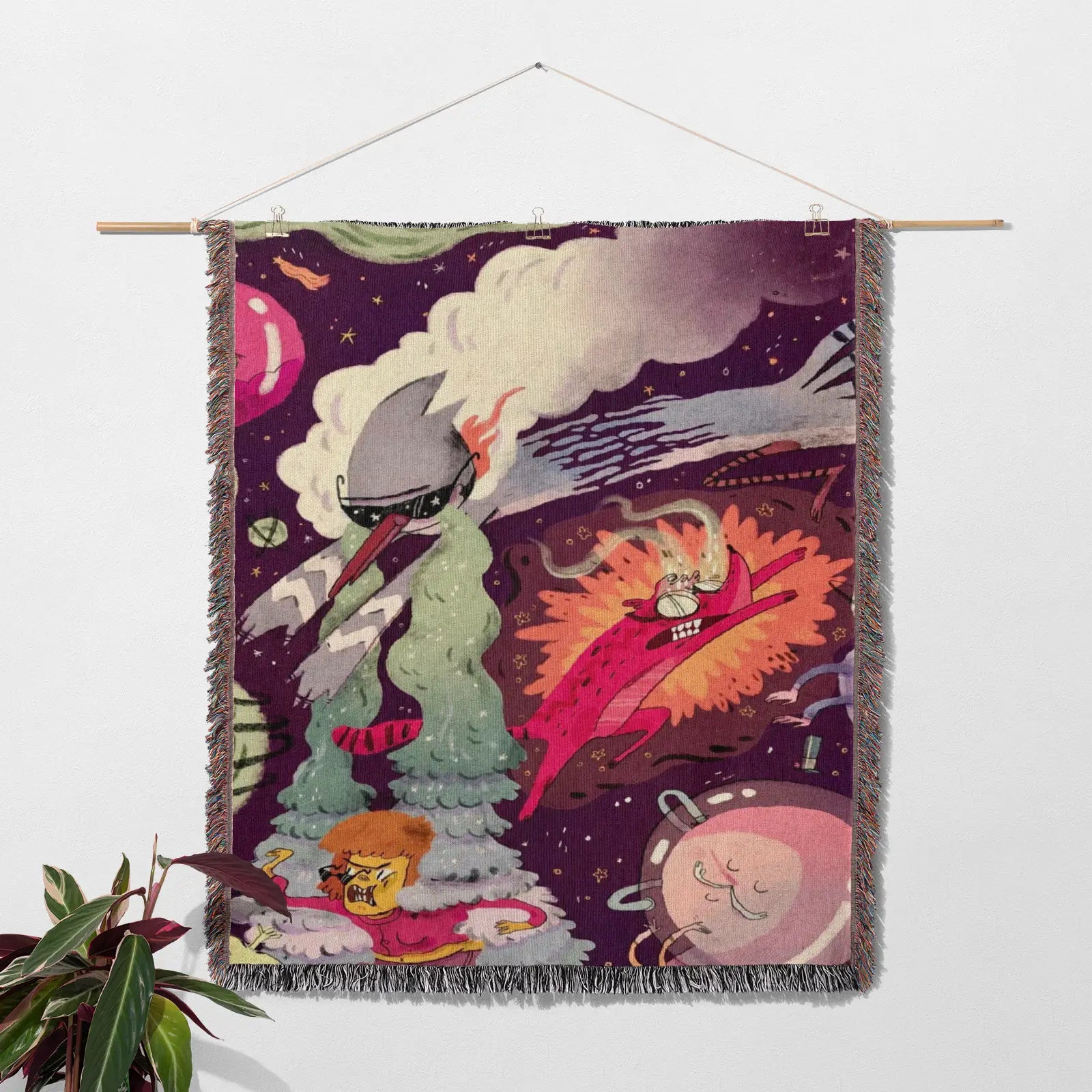 Tapisserie de couverture tissée une pièce – Cadeau de décoration de chambre d'anime de personnalité-Ⅰ