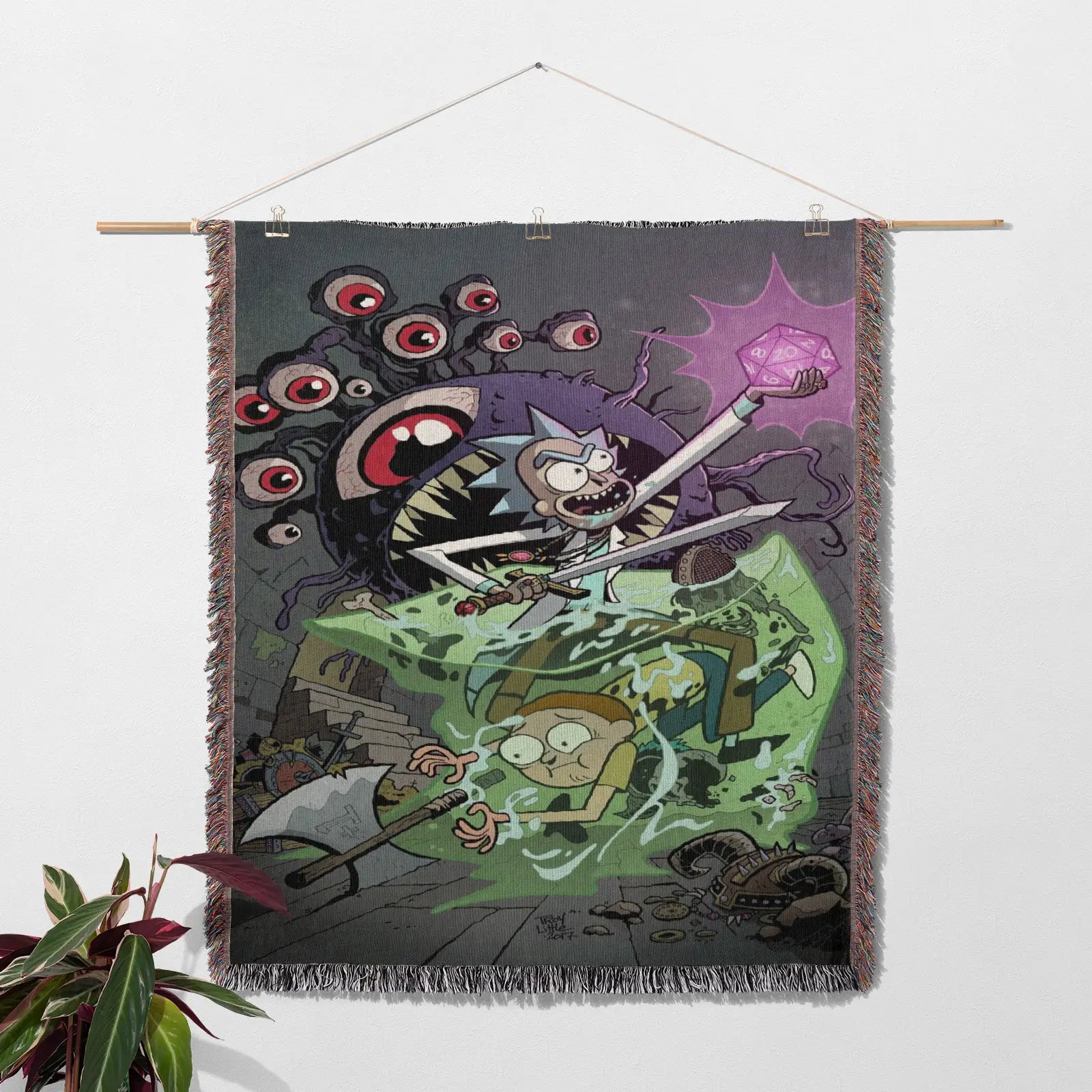 Tapisserie de couverture tissée une pièce – Cadeau de décoration de chambre d'anime de personnalité-Ⅰ