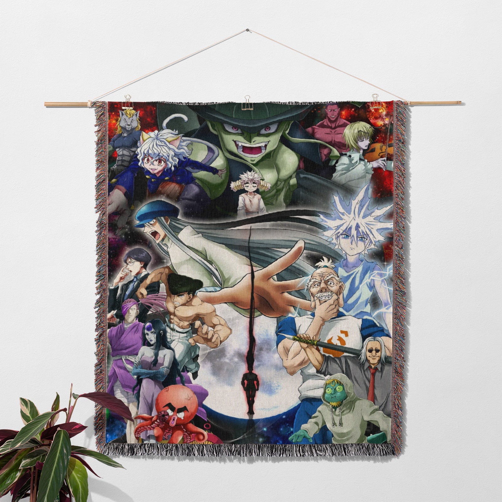 Hunter x Hunter Woven Throw Blanket Tapestry – Personality Anime Room Decor Gift-II