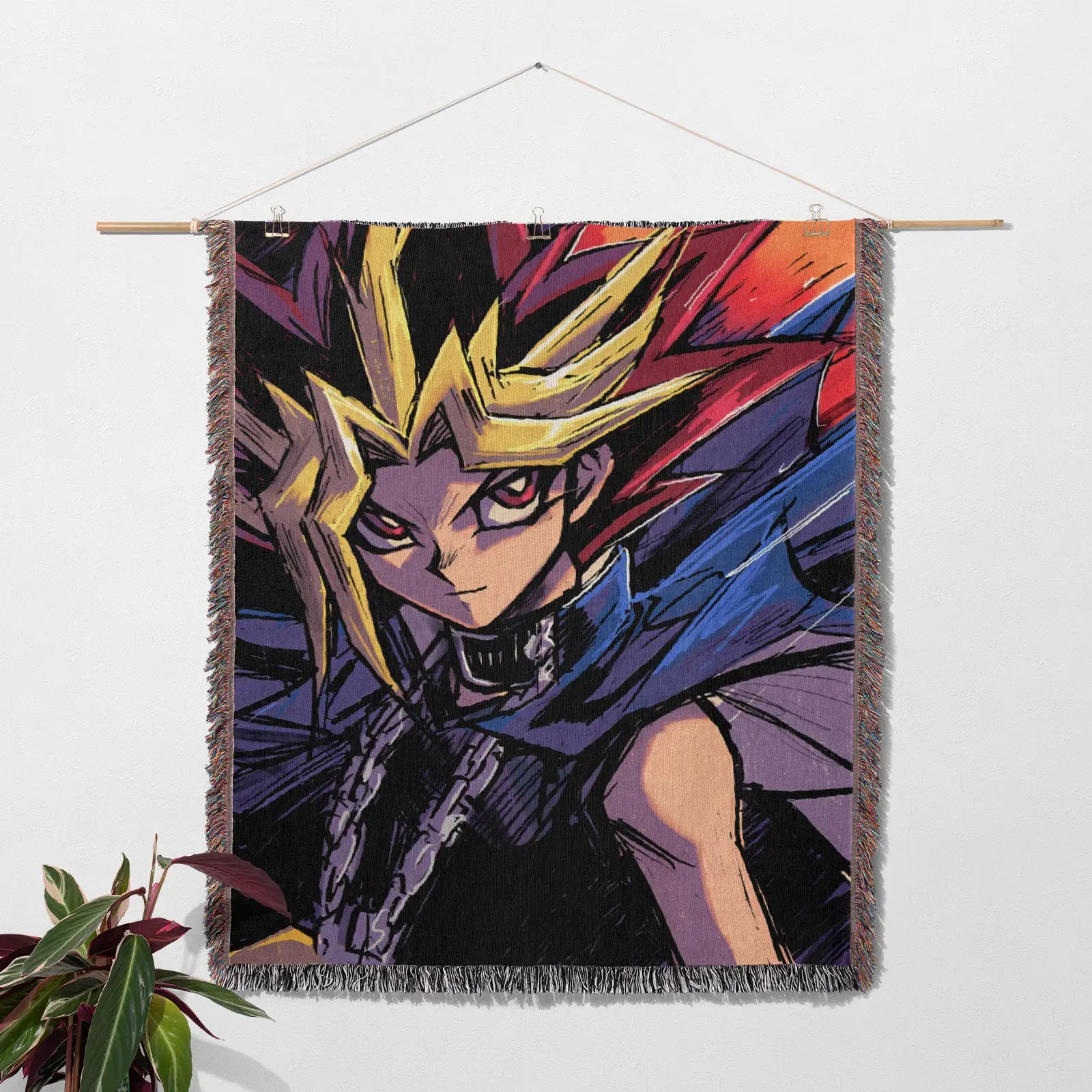 Yu Gi Oh Woven Throw Blanket Tapestry – Personality Anime Room Decor Gift-I