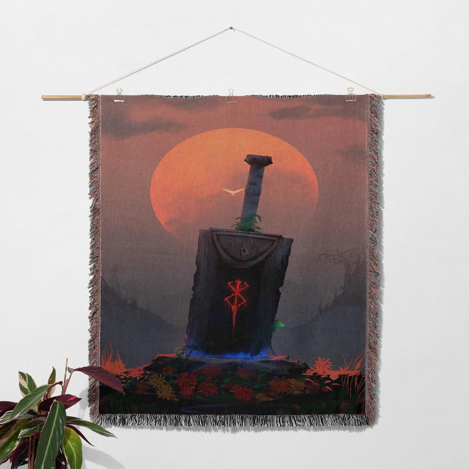 Tapisserie de couverture tissée une pièce – Cadeau de décoration de chambre d'anime de personnalité-Ⅰ