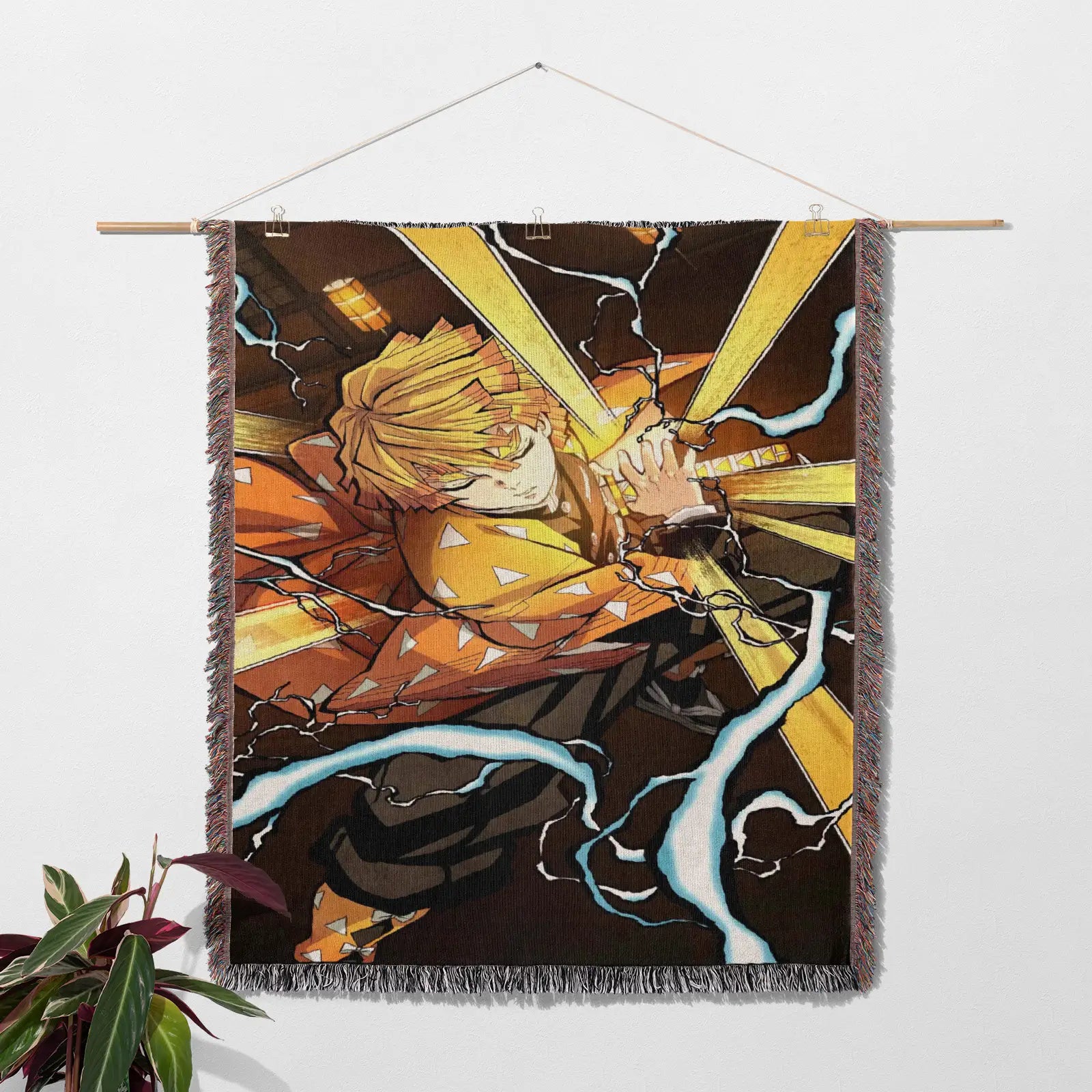 Demon Slayer Jump Comic Poster Woven Throw Blanket Tapestry – Personality Anime Room Decor Gift-VI