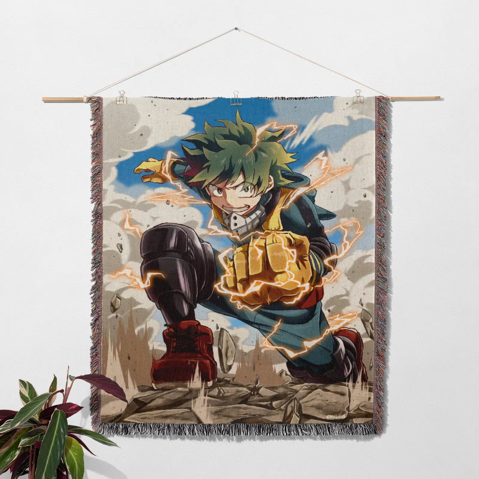My Hero Academia Woven Throw Blanket Tapestry – Personality Anime Room Decor Gift-II
