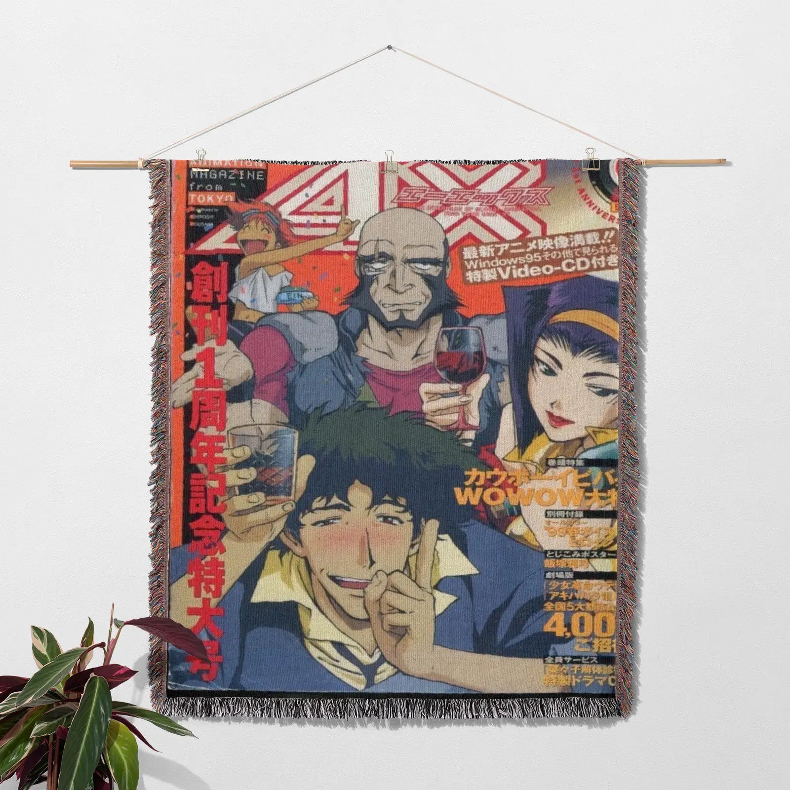 Cowboy Bebop Woven Throw Blanket Tapestry – Personality Anime Room Decor Gift-V