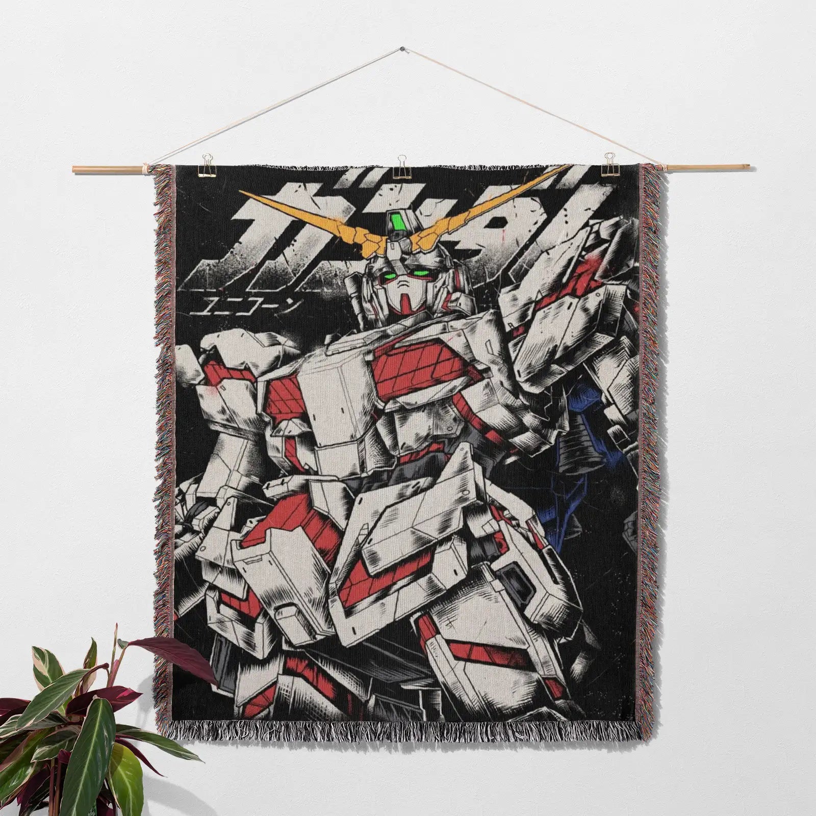 Gundam Woven Throw Blanket Tapestry – Personality Anime Room Decor Gift-IV