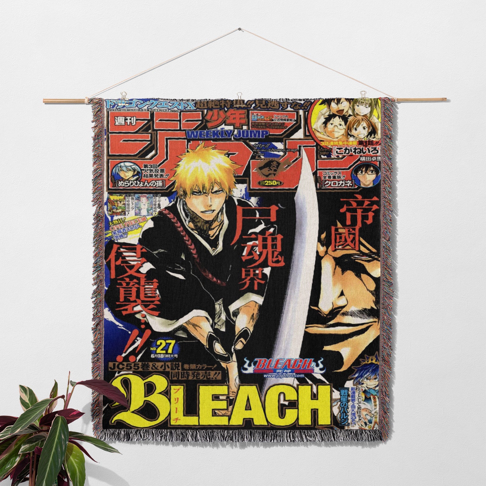 Bleach Anime Woven Throw Blanket Tapestry – Personality Anime Room Decor Gift-ⅤI