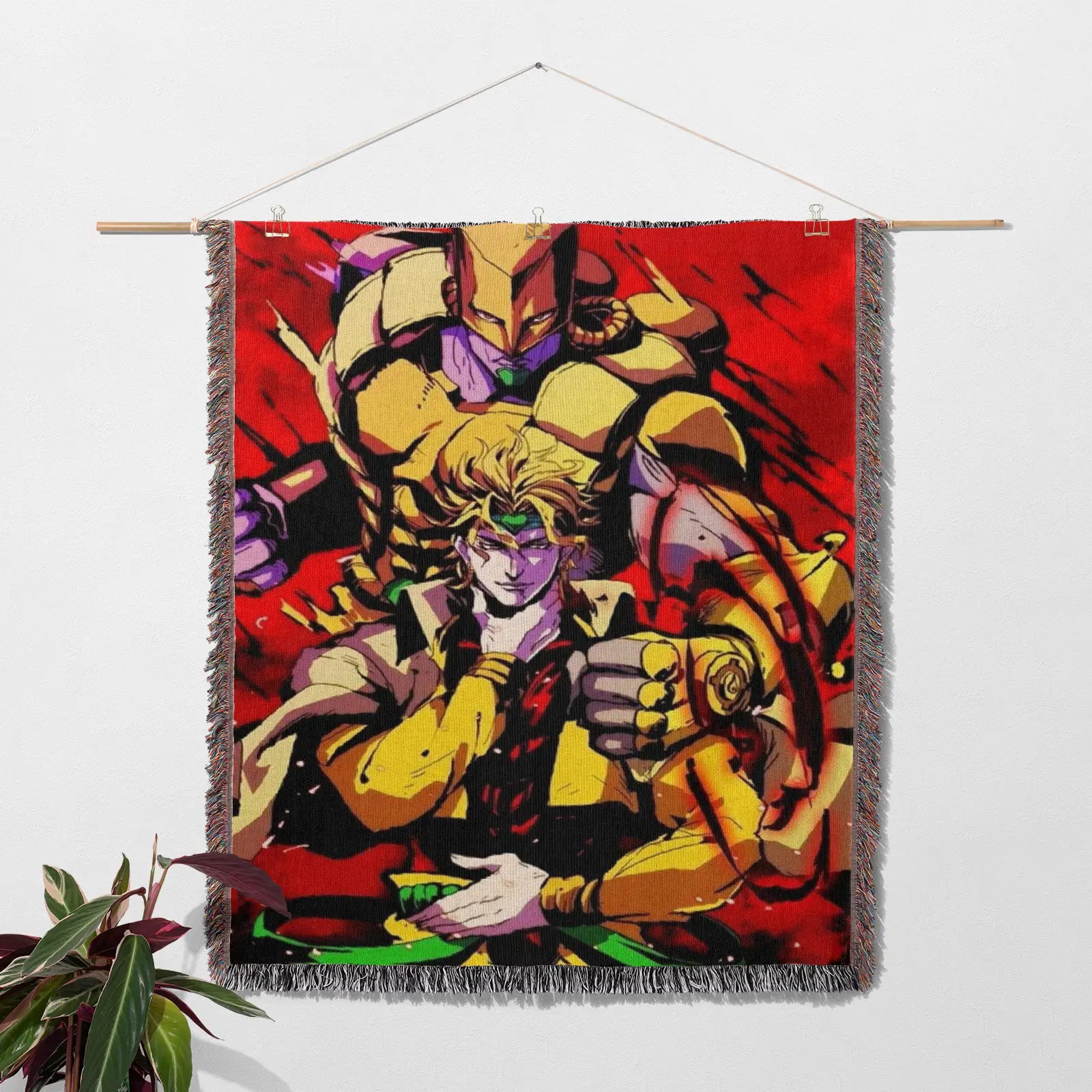 JoJo's Bizarre Adventure Woven Throw Blanket Tapestry – Personality Anime Room Decor Gift-III