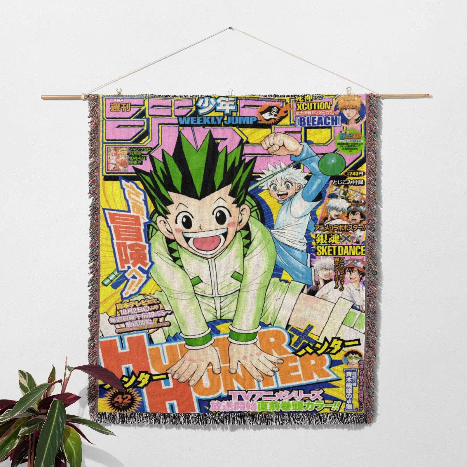 Hunter x Hunter Woven Throw Blanket Tapestry – Personality Anime Room Decor Gift-I