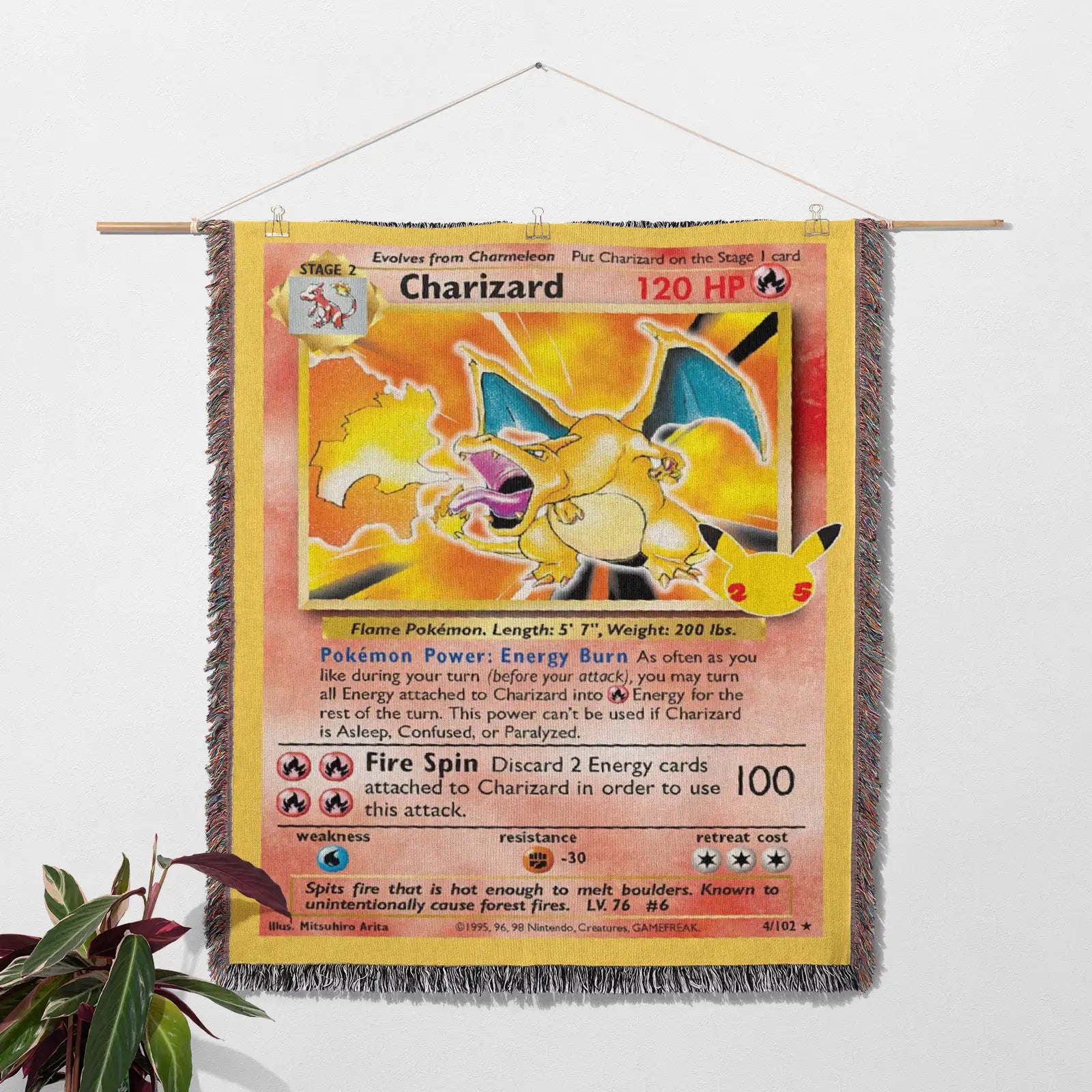 Tapisserie de couverture tissée Pokemon Gengar - Cadeau de décoration de chambre d'anime de personnalité-Ⅲ