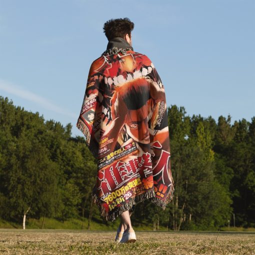 Attack on Titan Woven Throw Blanket Tapestry – Personality Anime Room Decor Gift-V