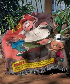 Gravity Falls Woven Throw Blanket Tapestry – Personality Cartooon Room Decor Gift-I