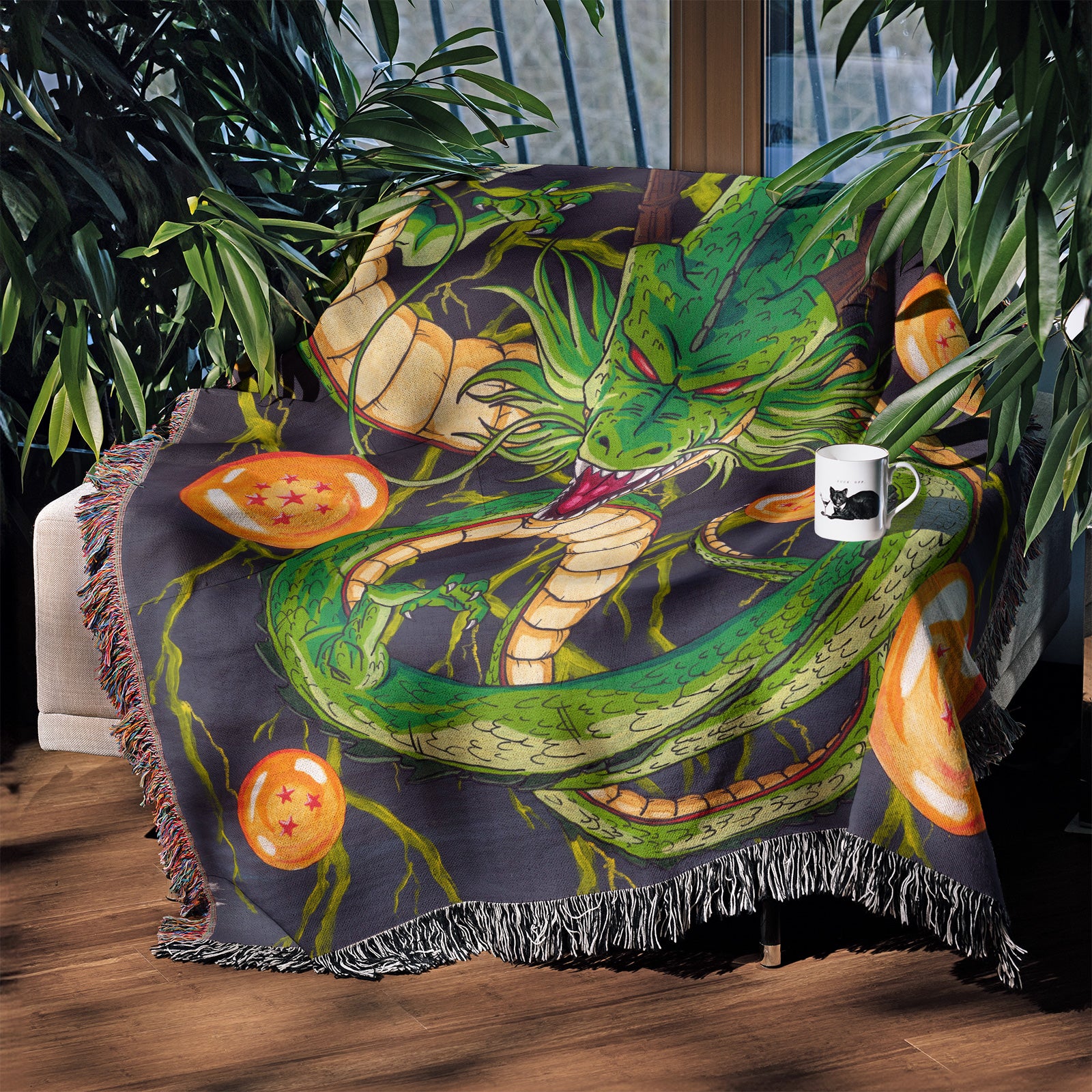 Dragon Ball Woven Throw Blanket Tapestry – Personality Anime Room Decor Gift-VIII