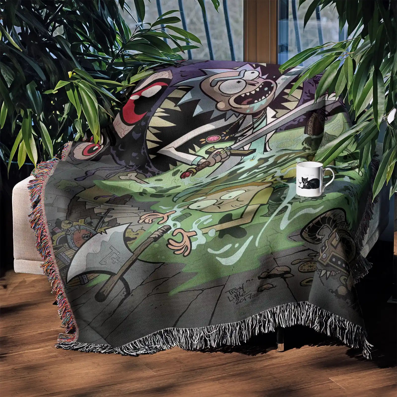 Tapisserie de couverture tissée une pièce – Cadeau de décoration de chambre d'anime de personnalité-Ⅰ