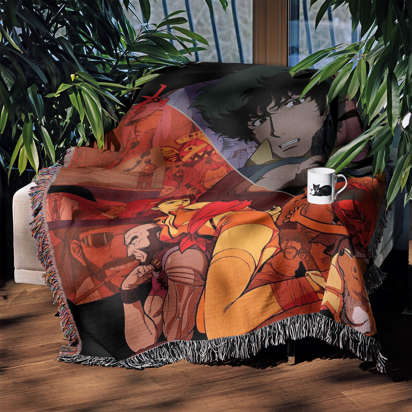 Cowboy Bebop Woven Throw Blanket Tapestry – Personality Anime Room Decor Gift-II