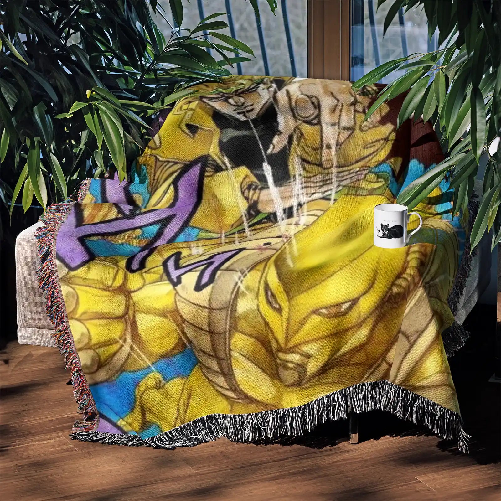 JoJo's Bizarre Adventure Woven Throw Blanket Tapestry – Personality Anime Room Decor Gift-IX
