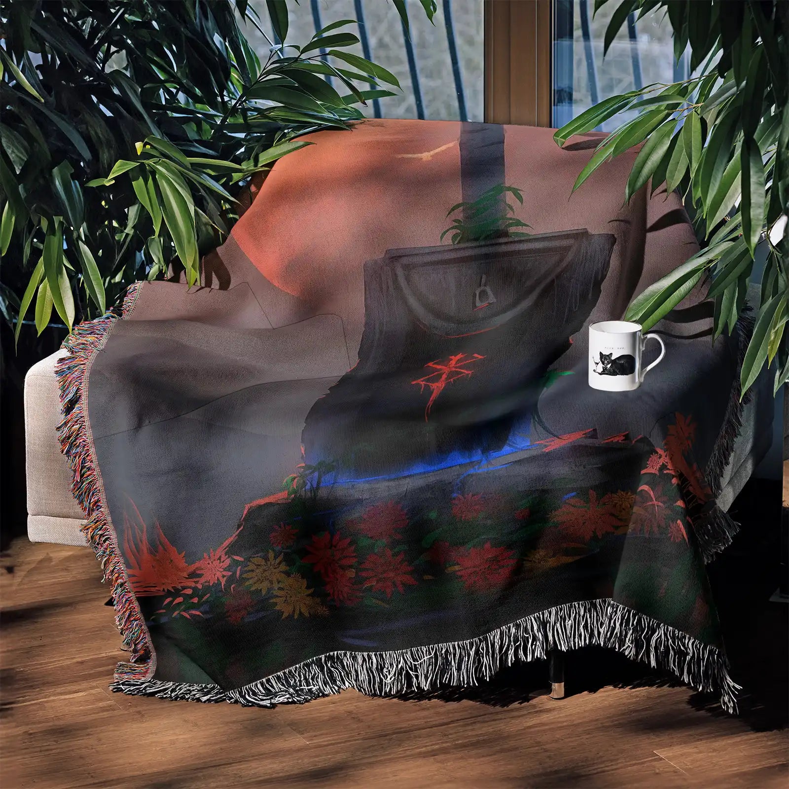 Tapisserie de couverture tissée une pièce – Cadeau de décoration de chambre d'anime de personnalité-Ⅰ