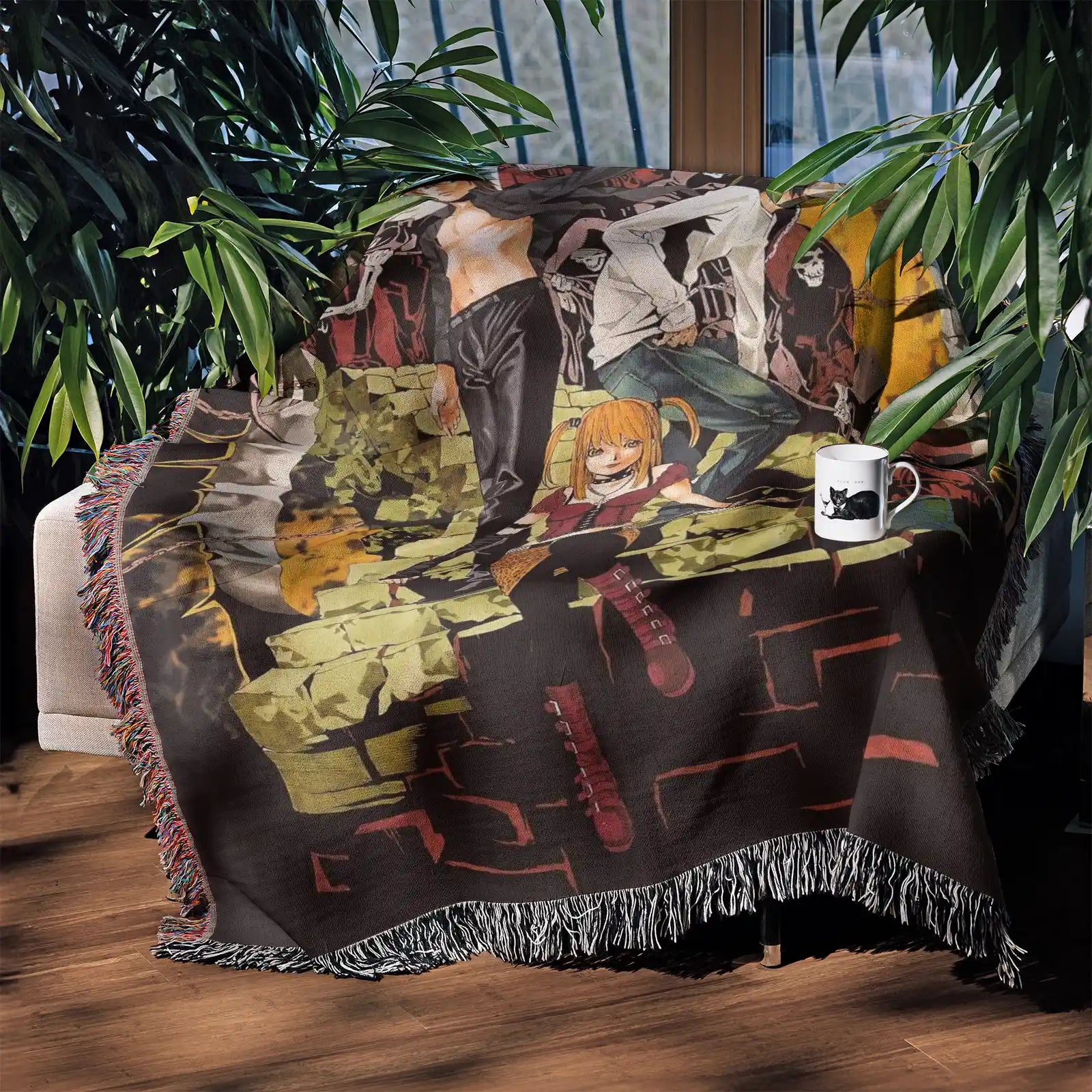 Tapisserie de couverture tissée une pièce – Cadeau de décoration de chambre d'anime de personnalité-Ⅰ