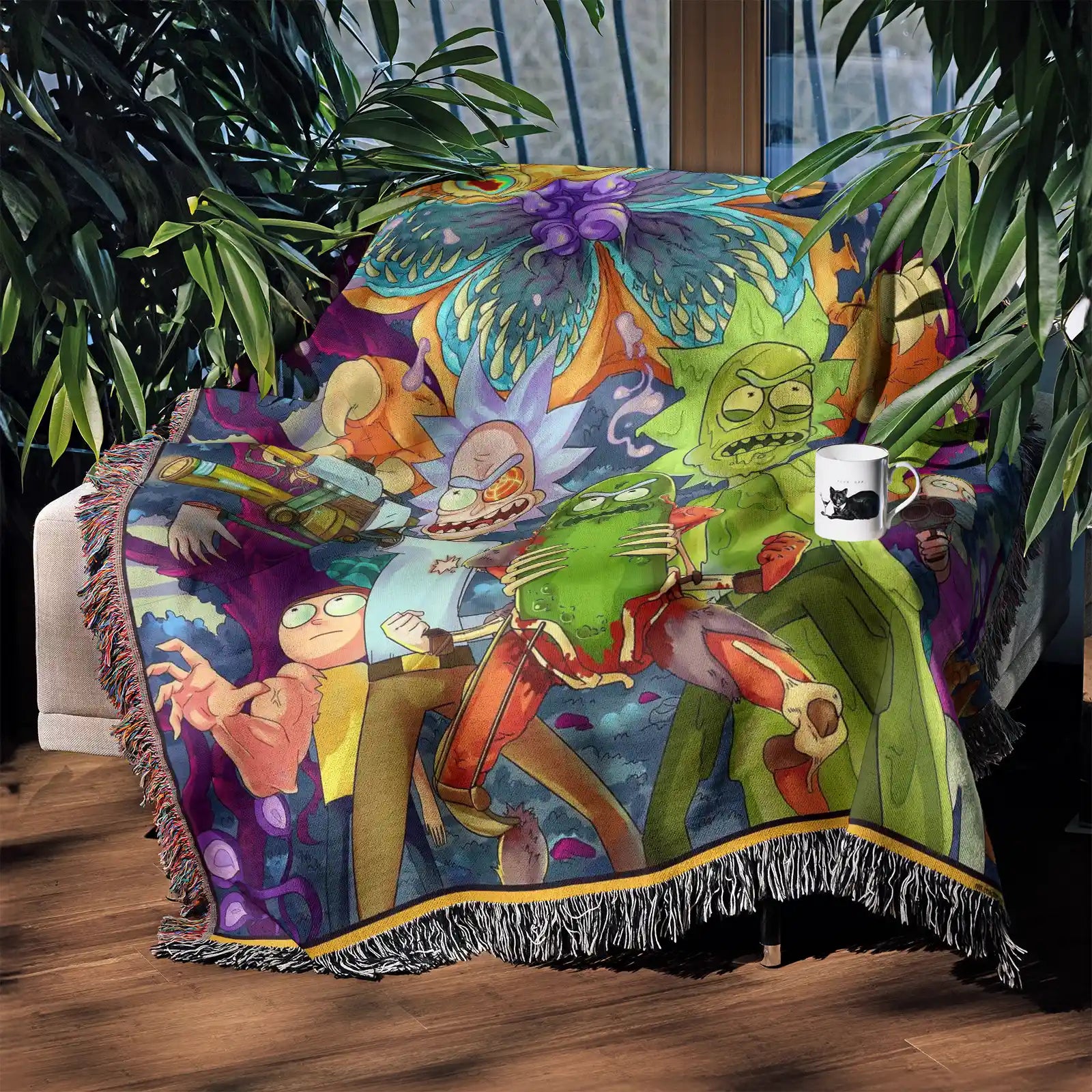 Tapisserie de couverture tissée une pièce – Cadeau de décoration de chambre d'anime de personnalité-Ⅰ