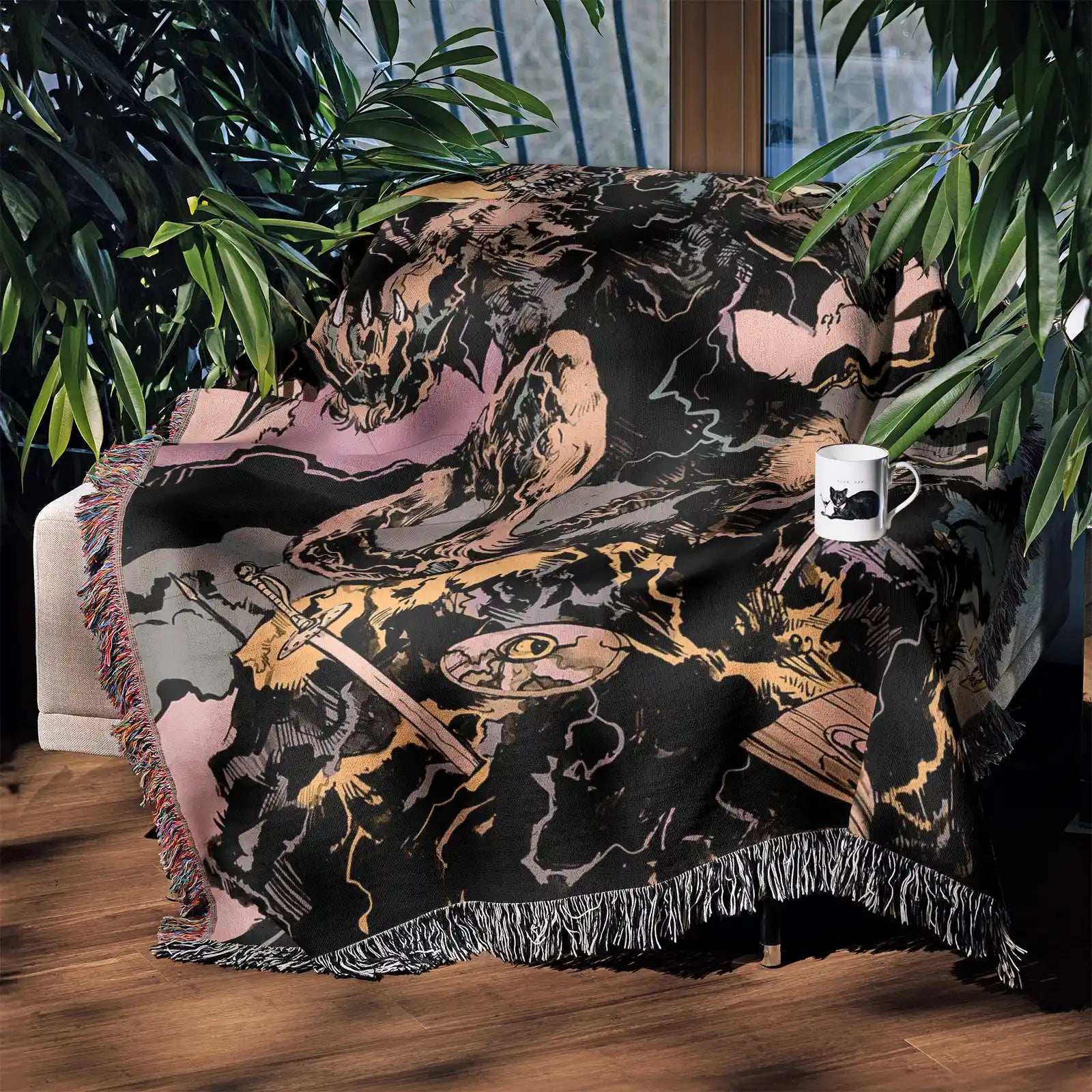 Tapisserie de couverture tissée une pièce – Cadeau de décoration de chambre d'anime de personnalité-Ⅰ