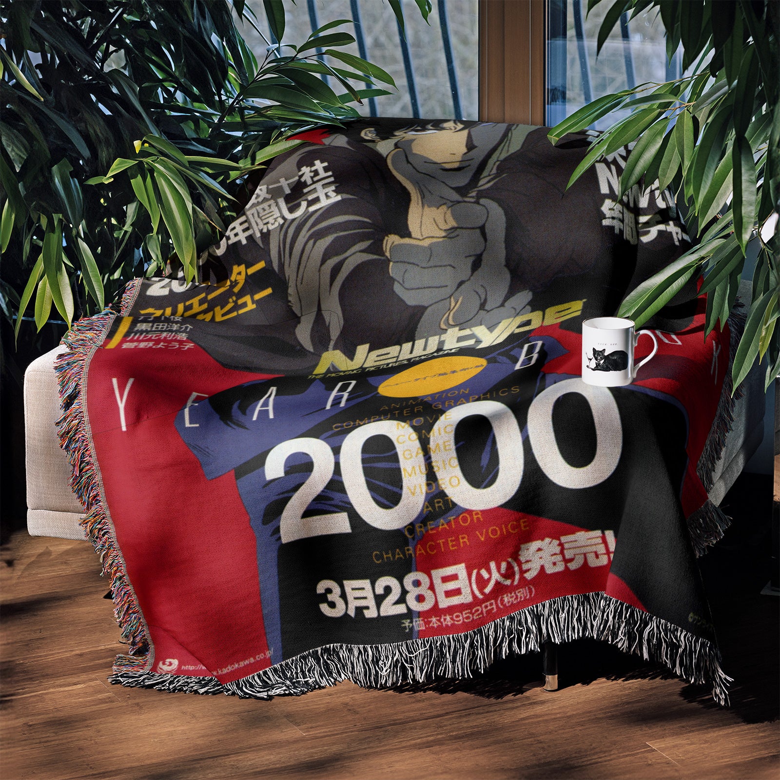 Cowboy Bebop Woven Throw Blanket Tapestry – Personality Anime Room Decor Gift-I