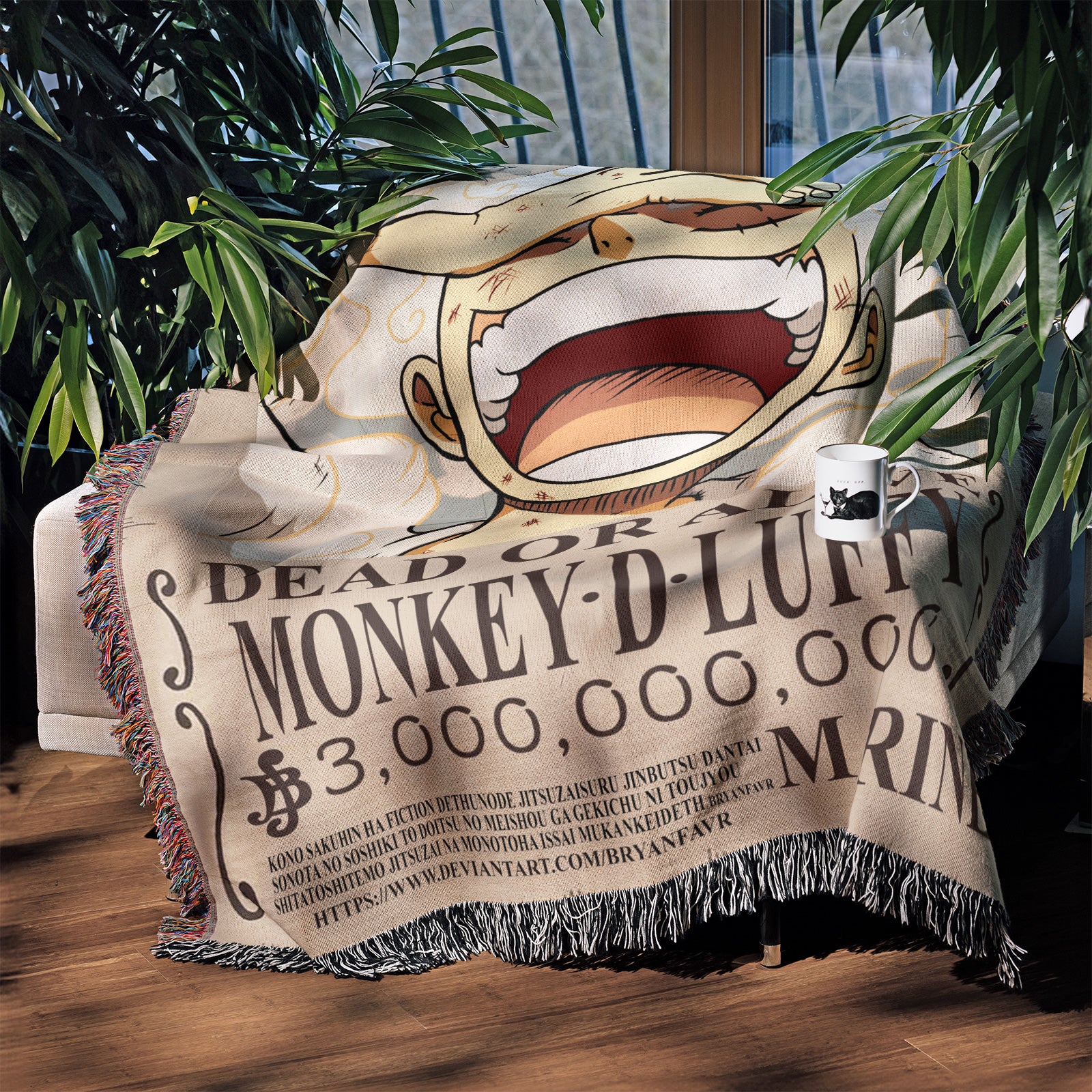 Tapisserie de couverture tissée une pièce – Personnalité Anime Room Decor Gift-VII