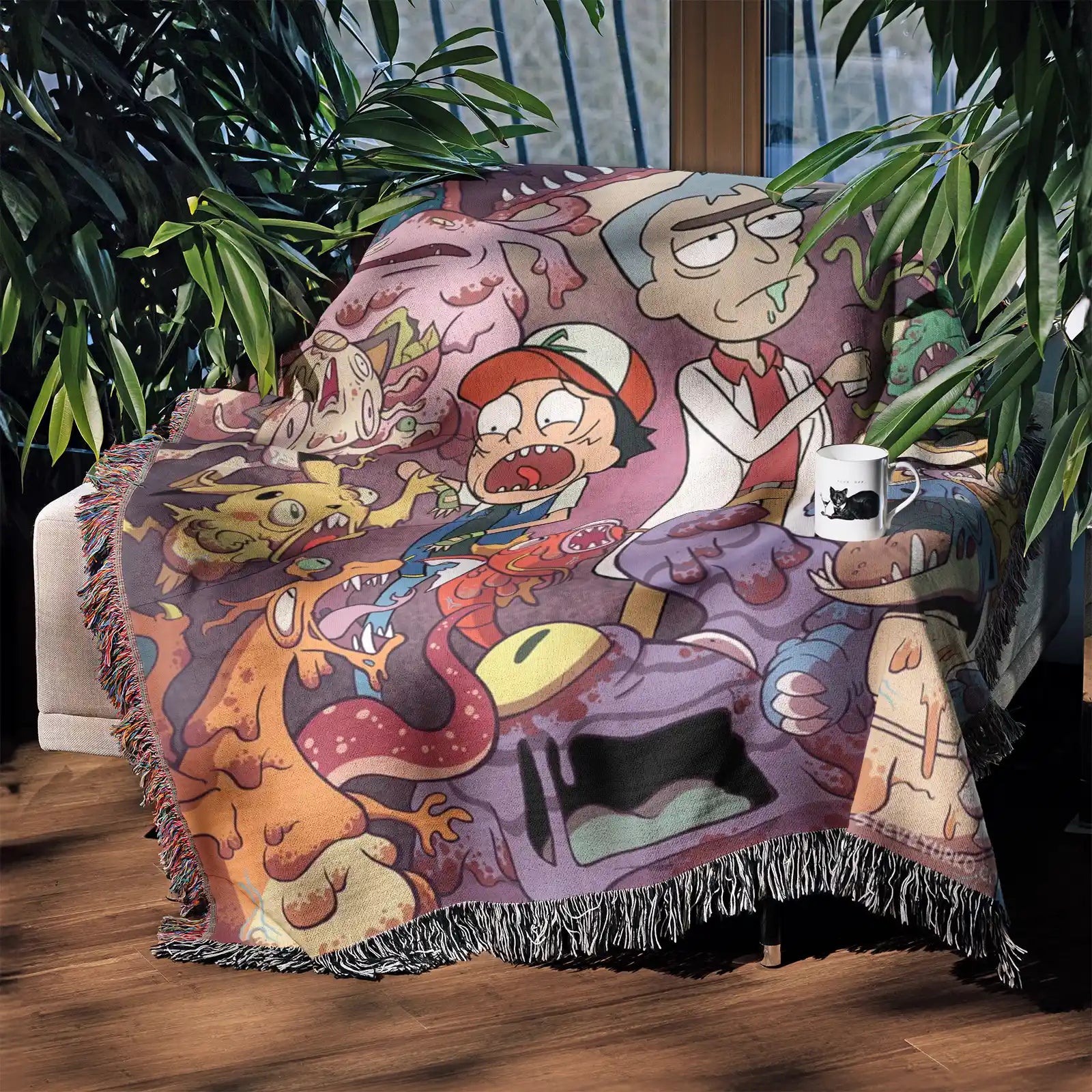 Tapisserie de couverture tissée une pièce – Cadeau de décoration de chambre d'anime de personnalité-Ⅰ