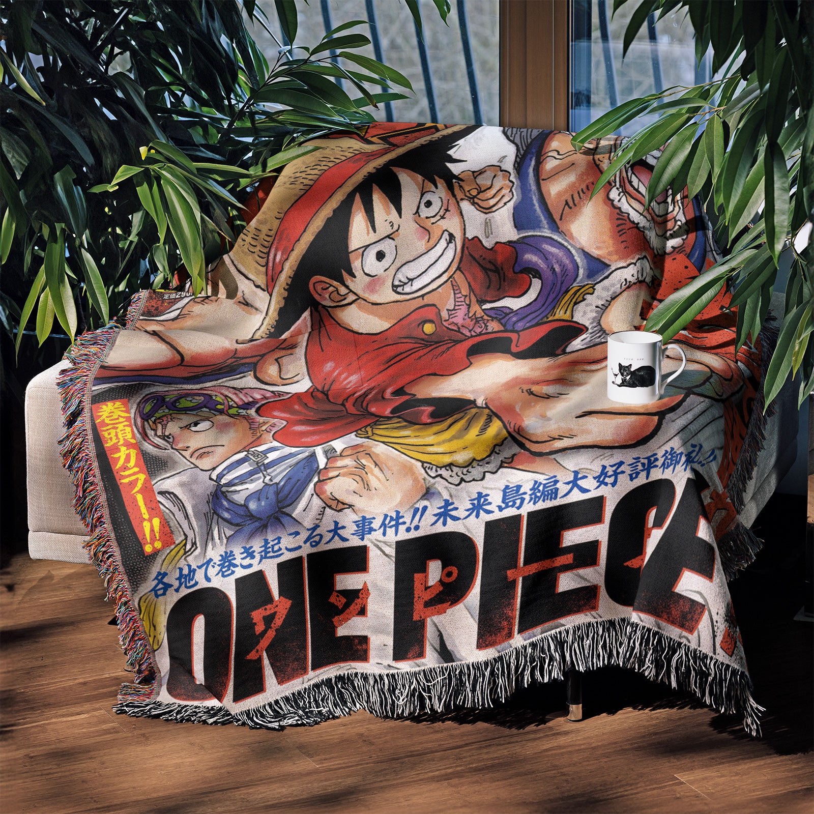 Tapisserie de couverture tissée une pièce – Personnalité Anime Room Decor Gift-VII