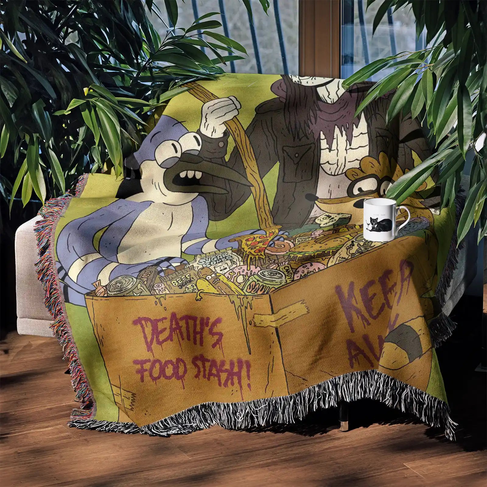 Tapisserie de couverture tissée une pièce – Cadeau de décoration de chambre d'anime de personnalité-Ⅰ