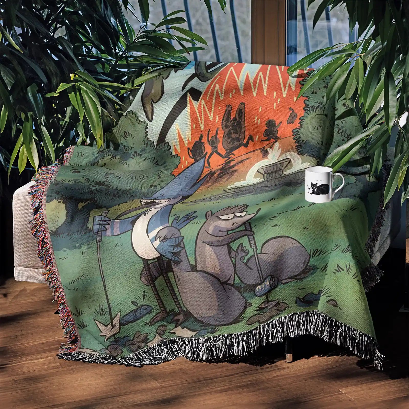 Tapisserie de couverture tissée une pièce – Cadeau de décoration de chambre d'anime de personnalité-Ⅰ
