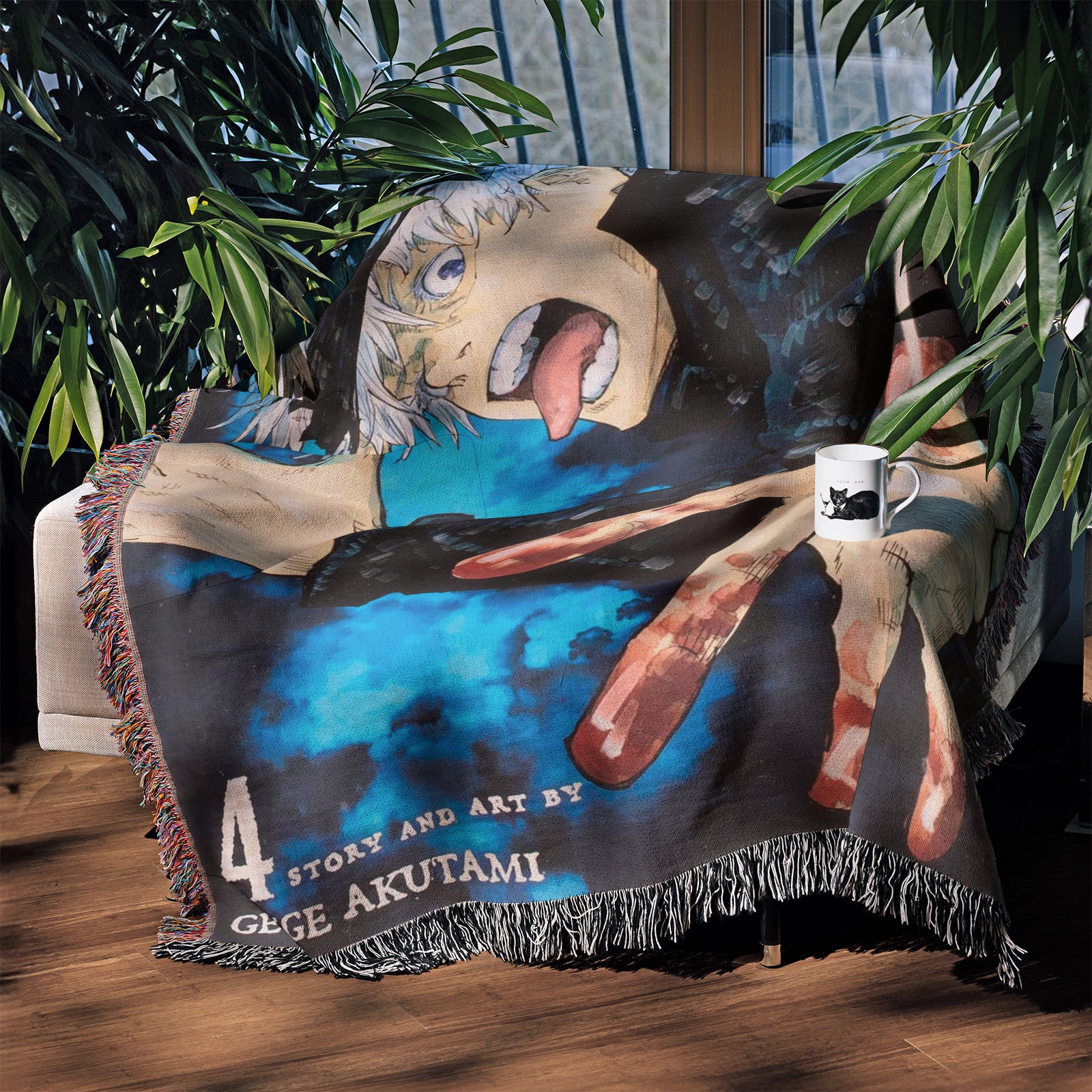 Couverture tissée Jujutsu Kaisen, tapisserie – personnalité, décoration de chambre d'anime, cadeau-Ⅲ