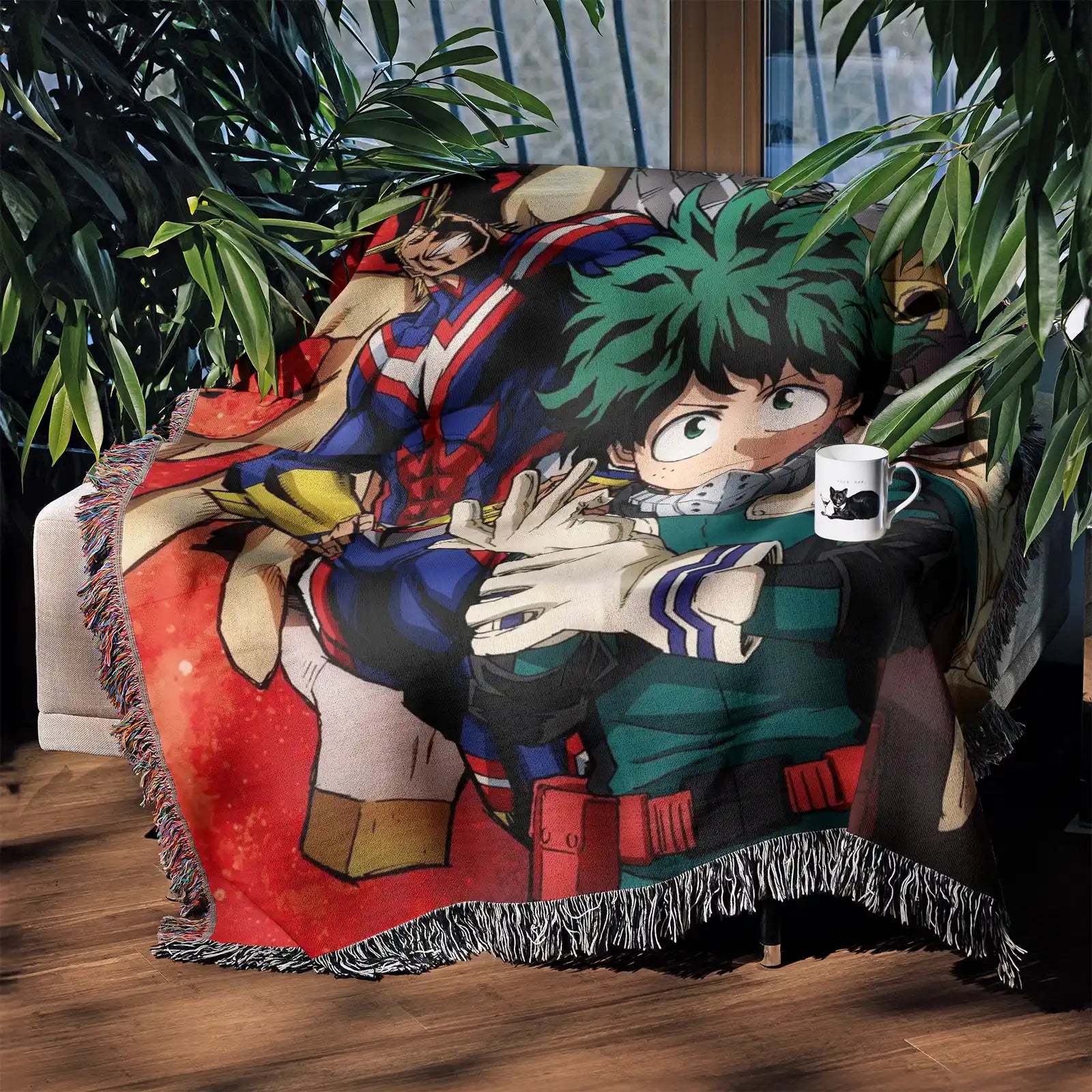 Tapisserie de couverture tissée une pièce – Cadeau de décoration de chambre d'anime de personnalité-Ⅰ