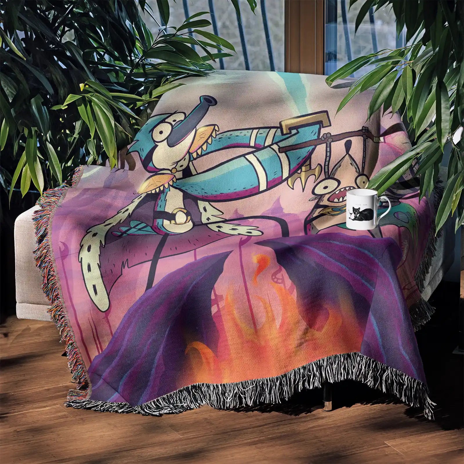 Tapisserie de couverture tissée une pièce – Cadeau de décoration de chambre d'anime de personnalité-Ⅰ