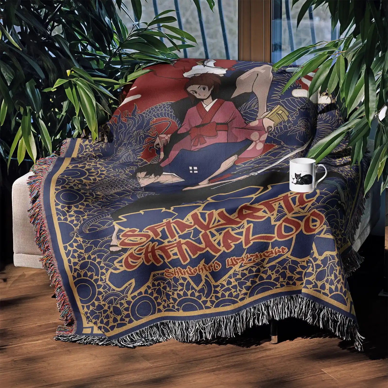 Tapisserie de couverture tissée une pièce – Cadeau de décoration de chambre d'anime de personnalité-Ⅰ