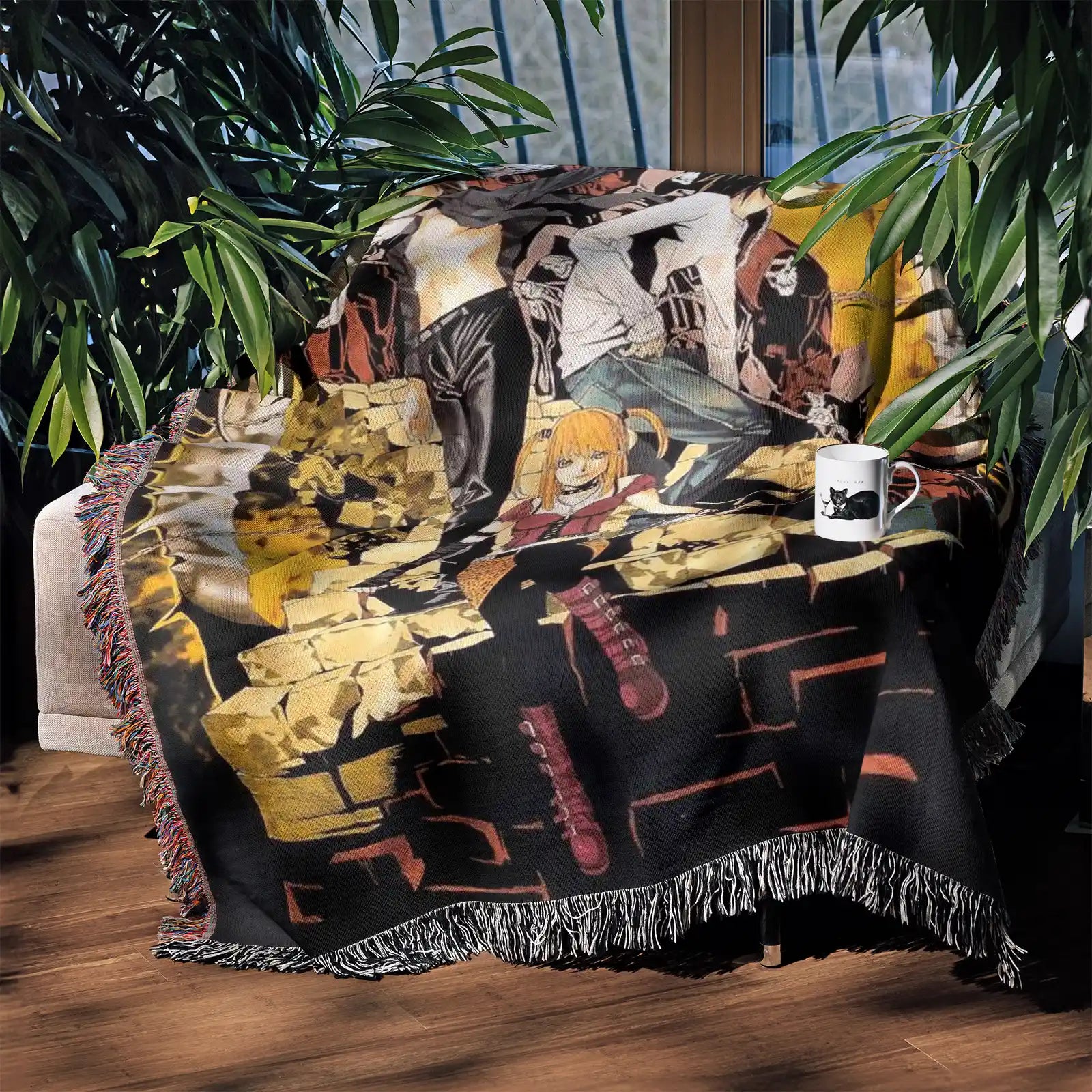 Tapisserie de couverture tissée une pièce – Cadeau de décoration de chambre d'anime de personnalité-Ⅰ