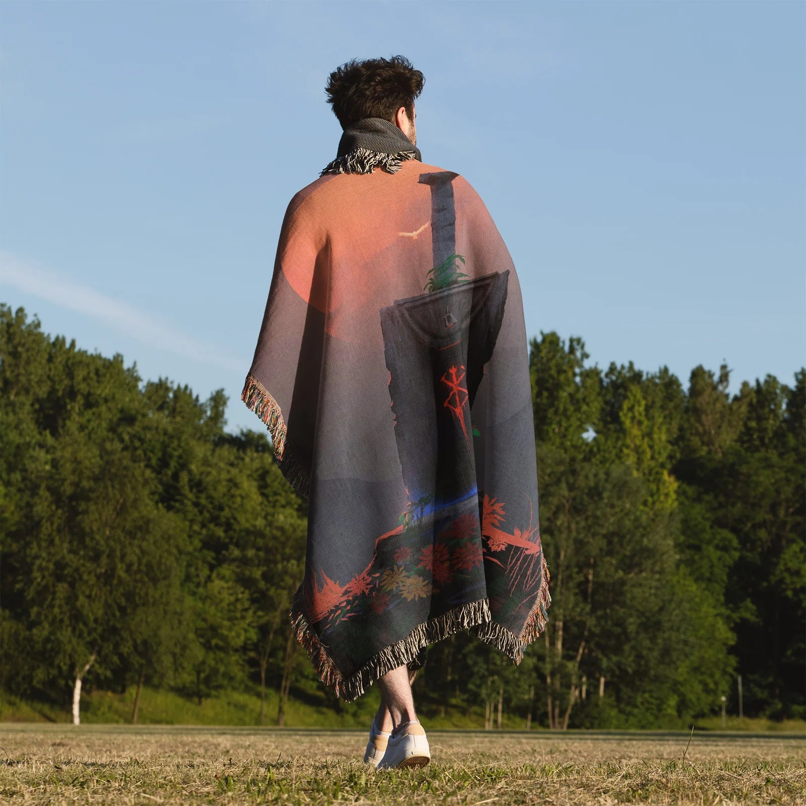 Tapisserie de couverture tissée une pièce – Cadeau de décoration de chambre d'anime de personnalité-Ⅰ